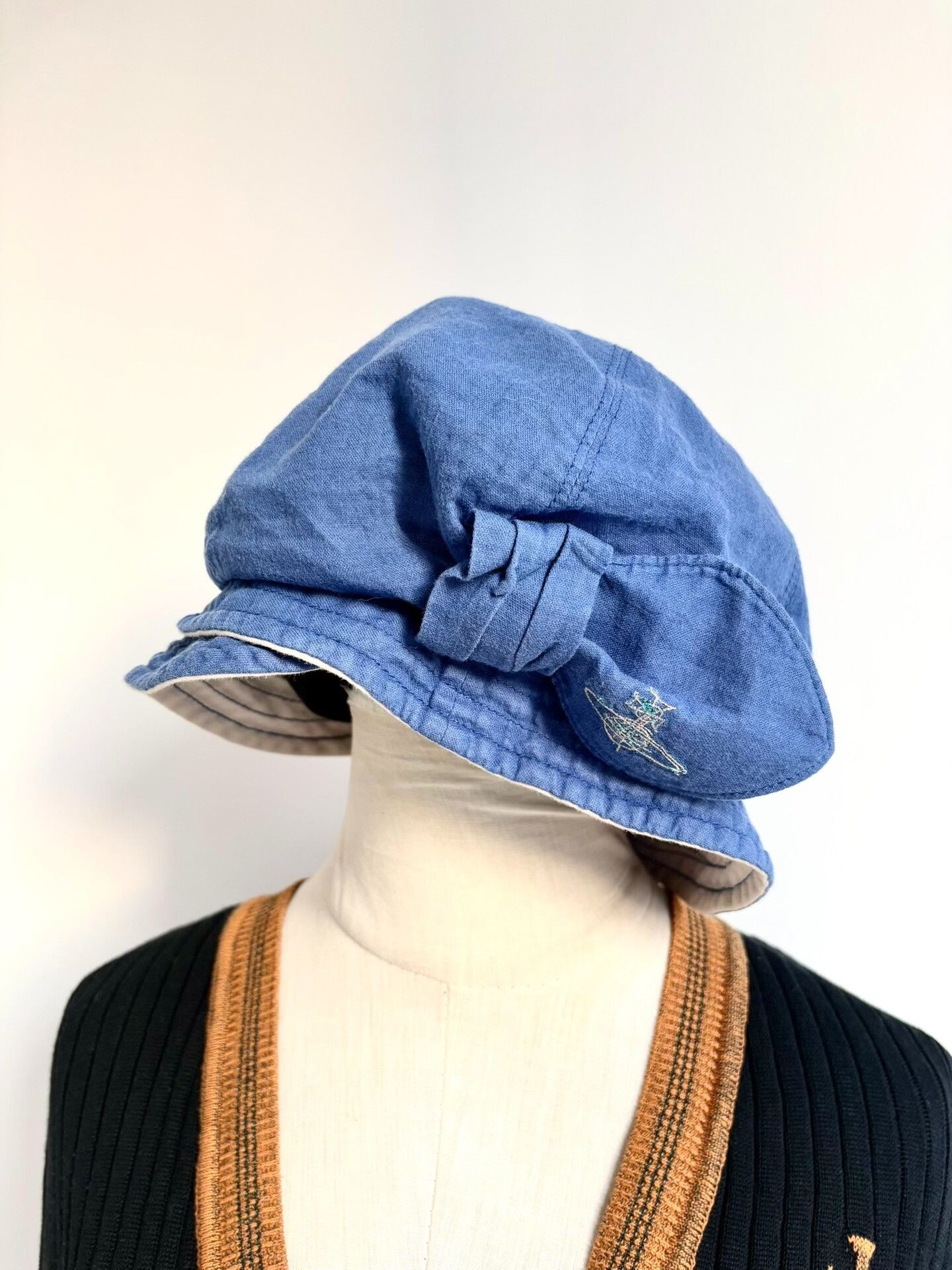 Vivienne Westwood vivienne westwood blue embroidered bucket hat Size ONE SIZE - 1 Thumbnail