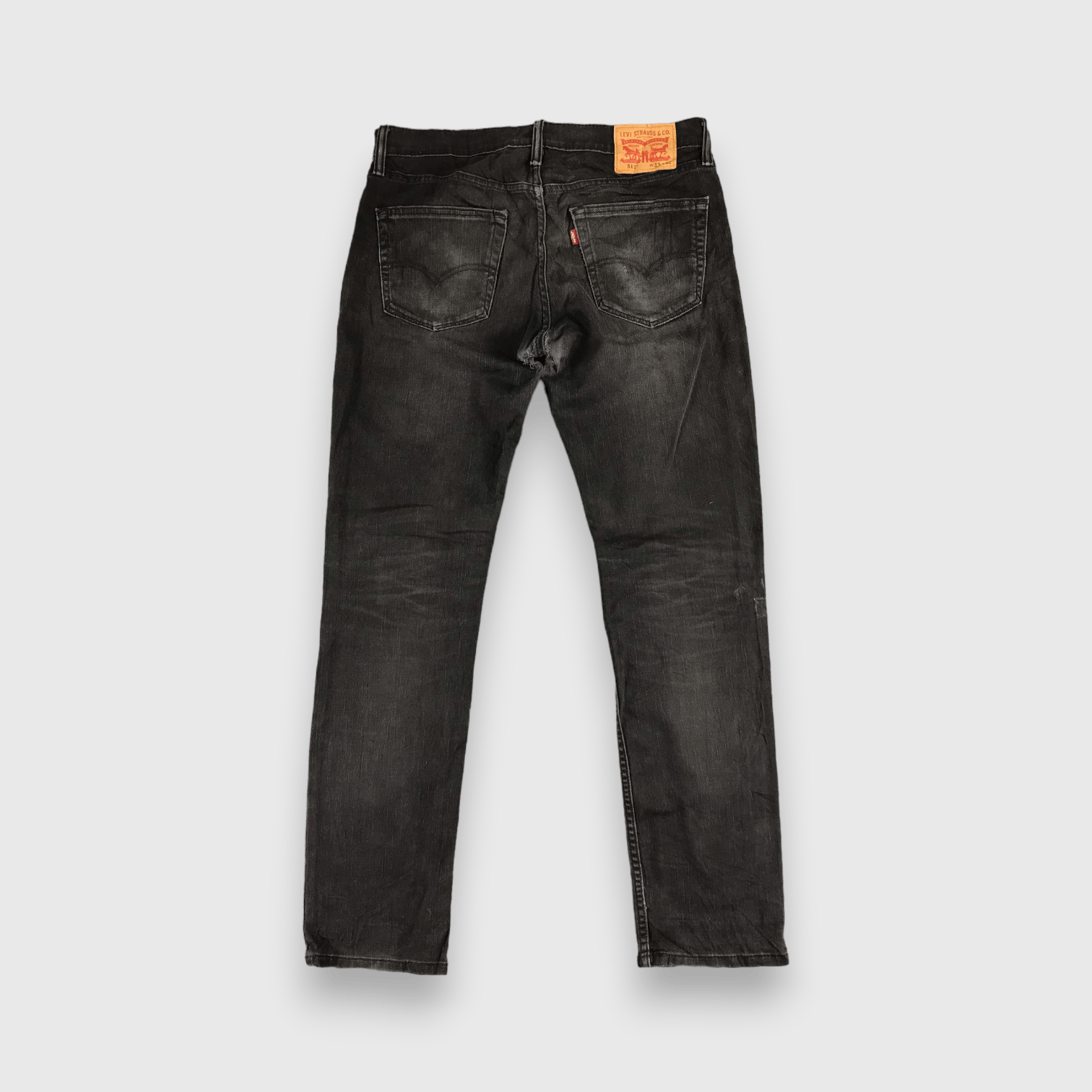 Levi's Vintage Levis 511 Jeans Faded Black Denim -J463 Size US 35 - 2 Thumbnail