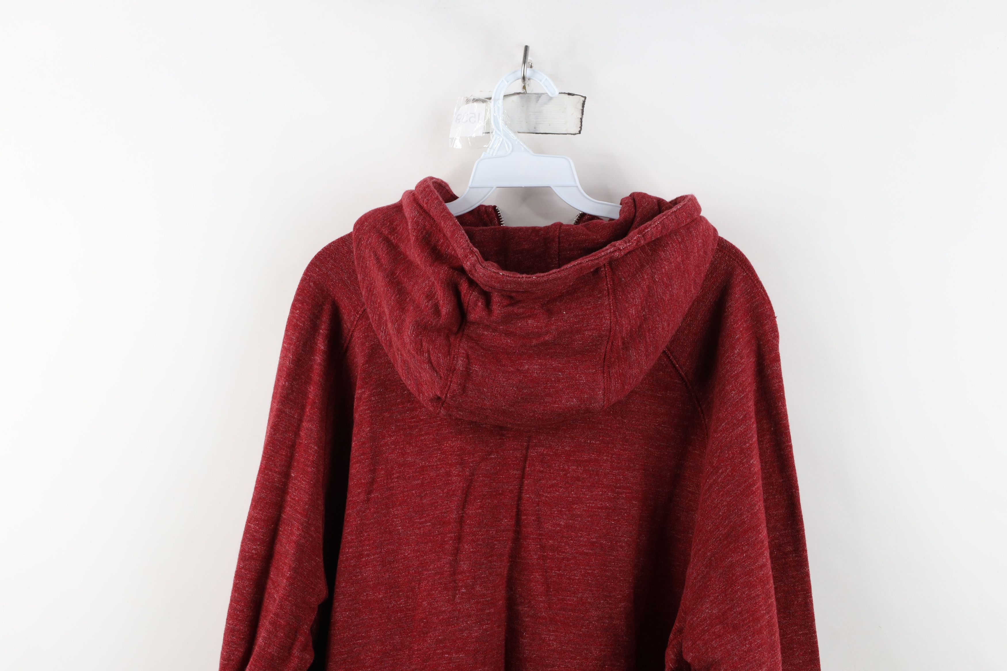 Nike Vintage Nike Mini Swoosh French Terry Full Zip Hoodie Red Size US XXL / EU 58 / 5 - 13 Thumbnail