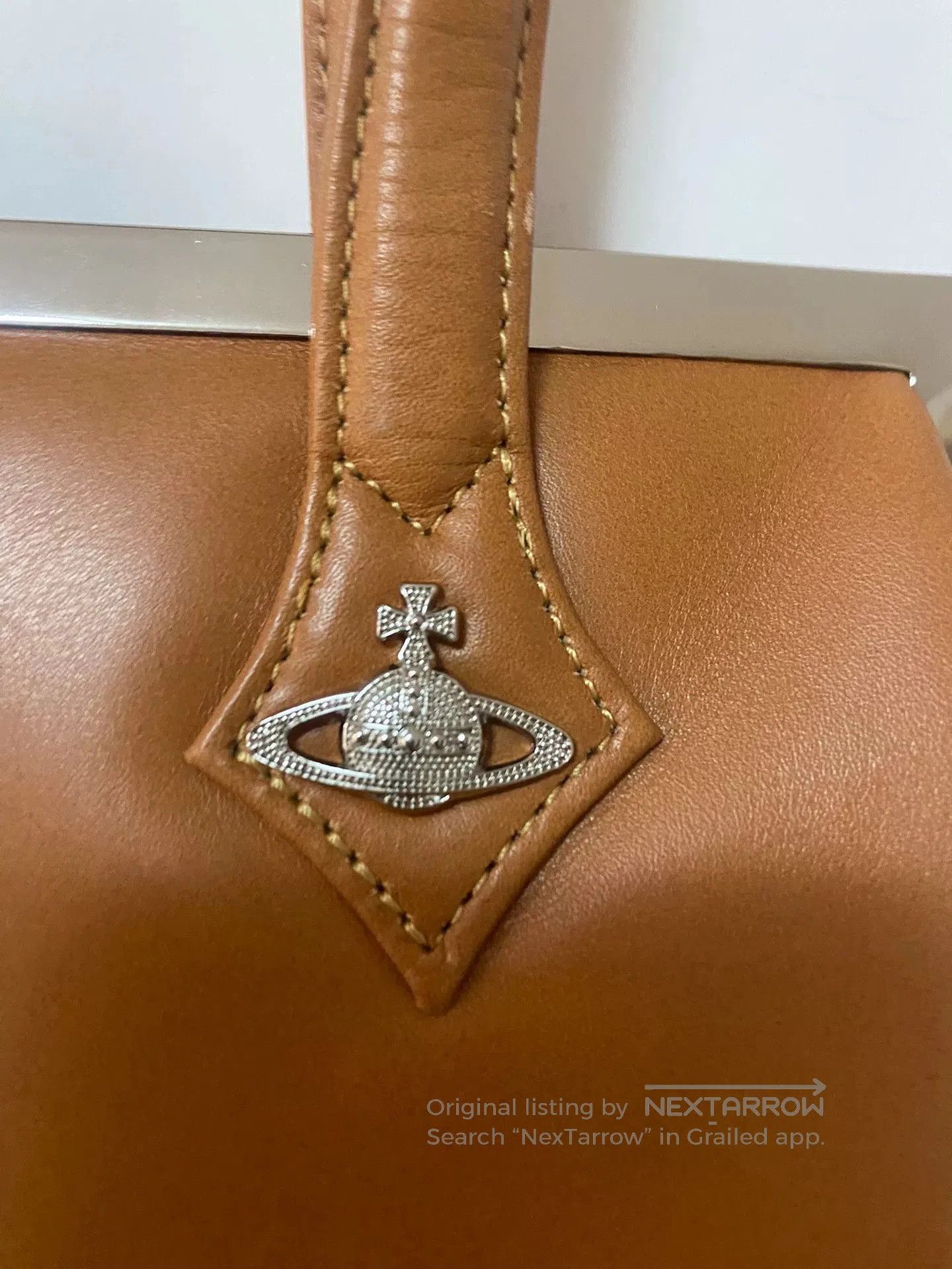 Vivienne Westwood Vivienne Westwood Brown Vintage Clasp Handbag. Size ONE SIZE - 7 Thumbnail
