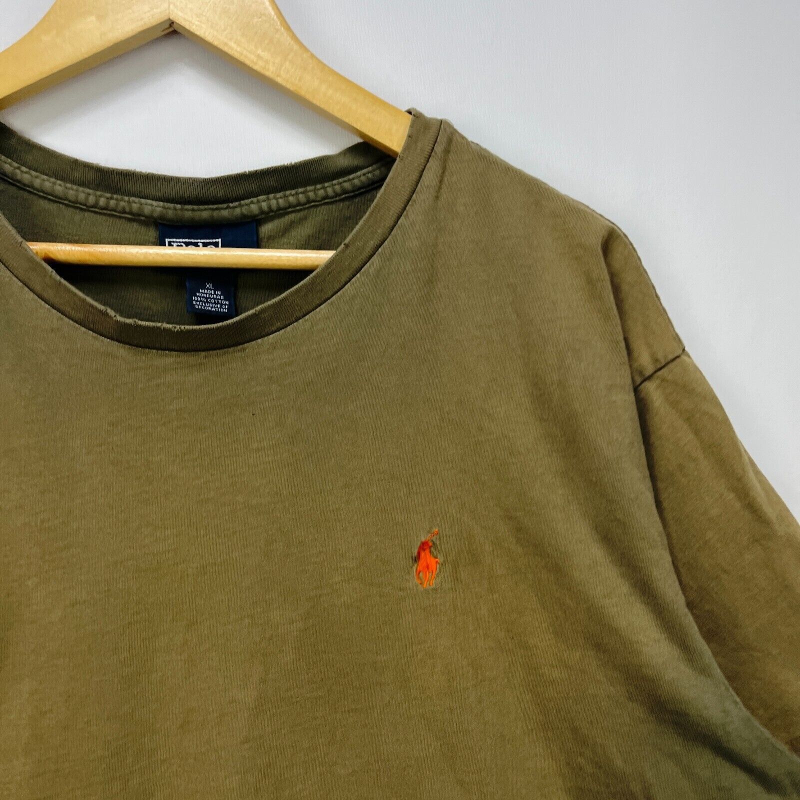 Ralph Lauren × Vintage Vintage 90s Sun Faded Polo Ralph Lauren Single Pony Shirt XL Size US XL / EU 56 / 4 - 3 Thumbnail