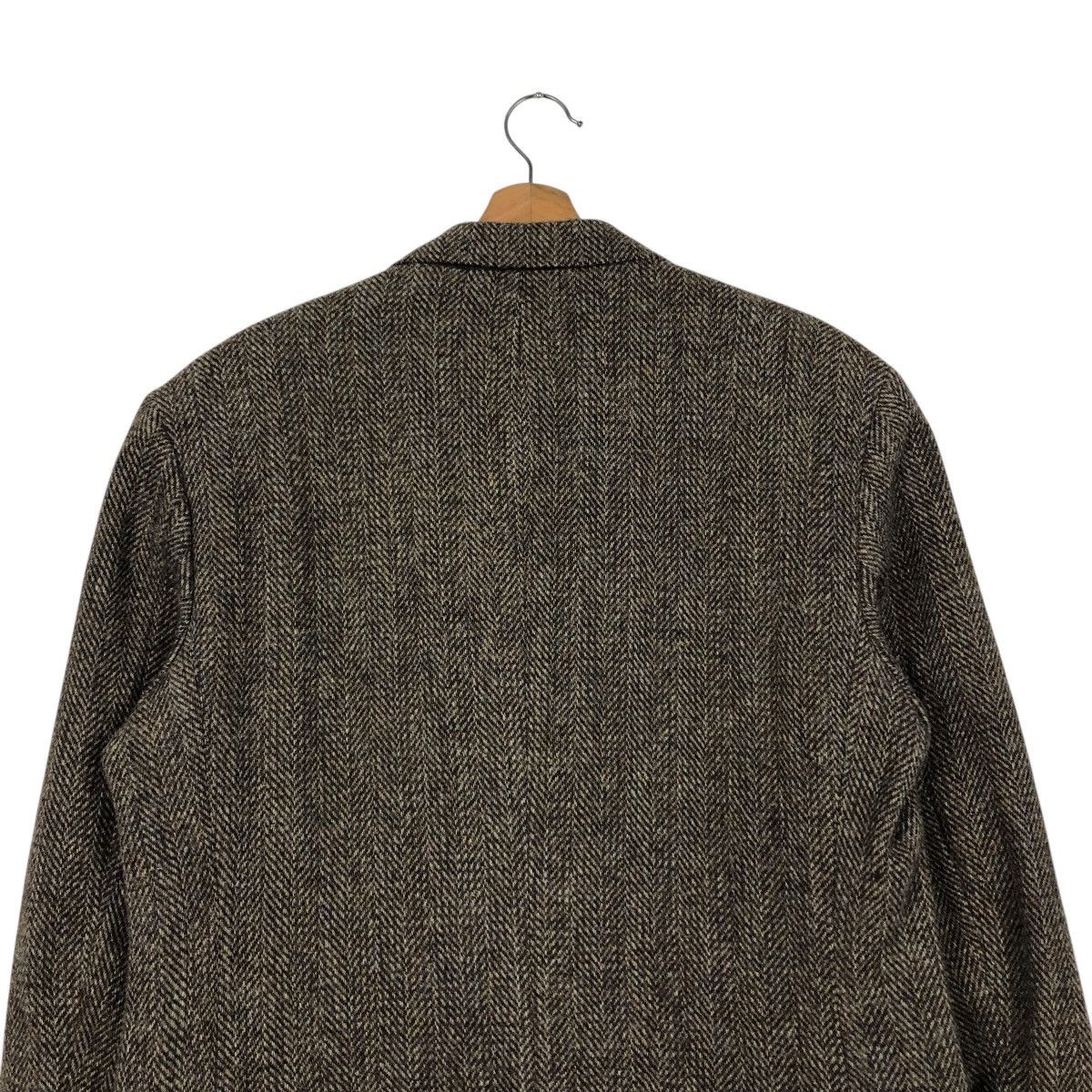 Harris Tweed 🔥VINTAGE WOOL HERRINGBONE JACKET HARRIS TWEED DOUBLE BREAST Size US M / EU 48-50 / 2 - 11 Thumbnail