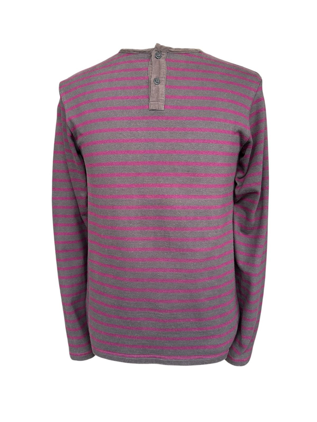 If Six Was Nine 00's Trans Continents - Striped Henley neck long sleeve Size US M / EU 48-50 / 2 - 4 Thumbnail