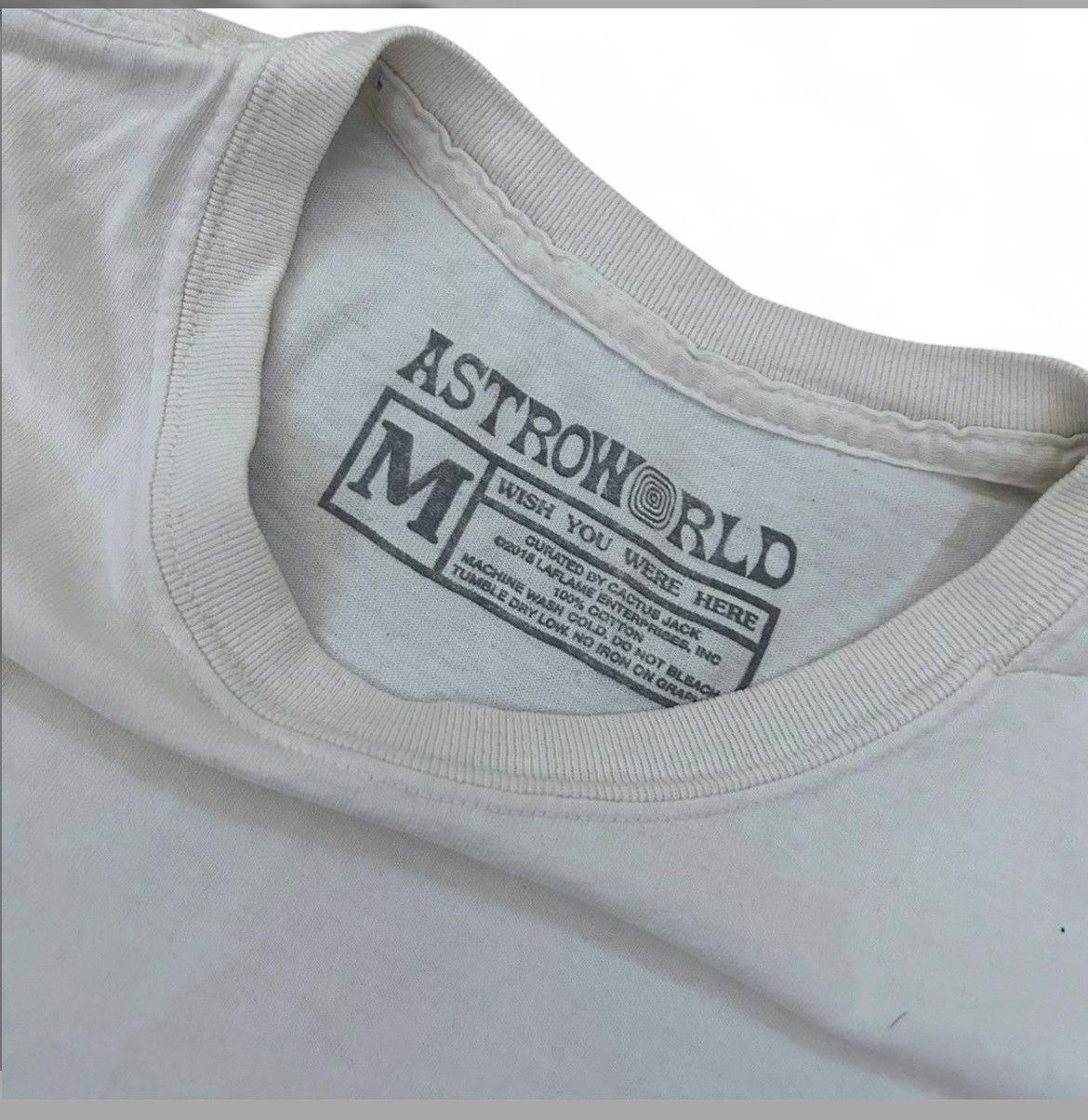 Travis Scott Travis Scott Astroworld 2018 Tour Tee Size US M / EU 48-50 / 2 - 2 Thumbnail
