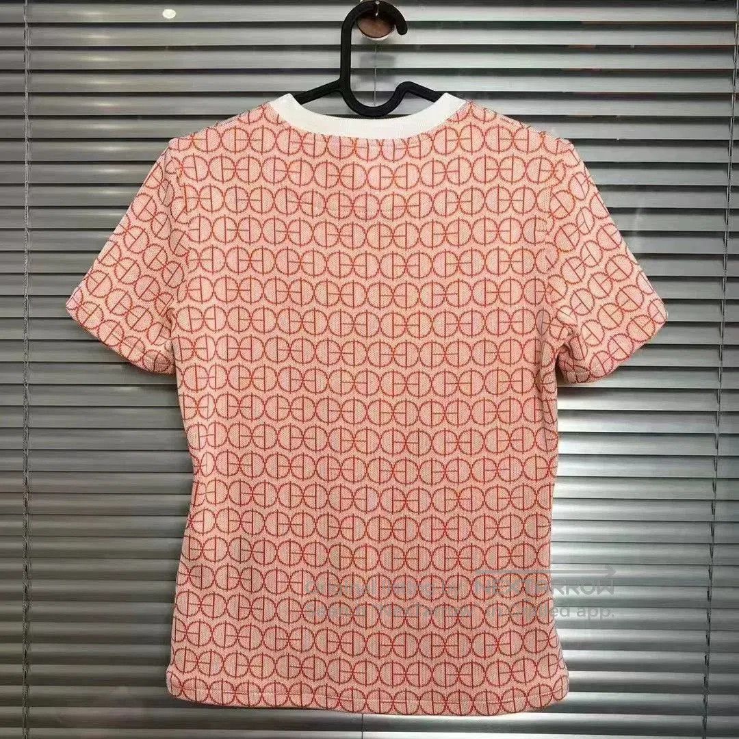 Hermes Hermes Pink Knit Short Sleeve Top. Size US S / EU 44-46 / 1 - 2 Thumbnail
