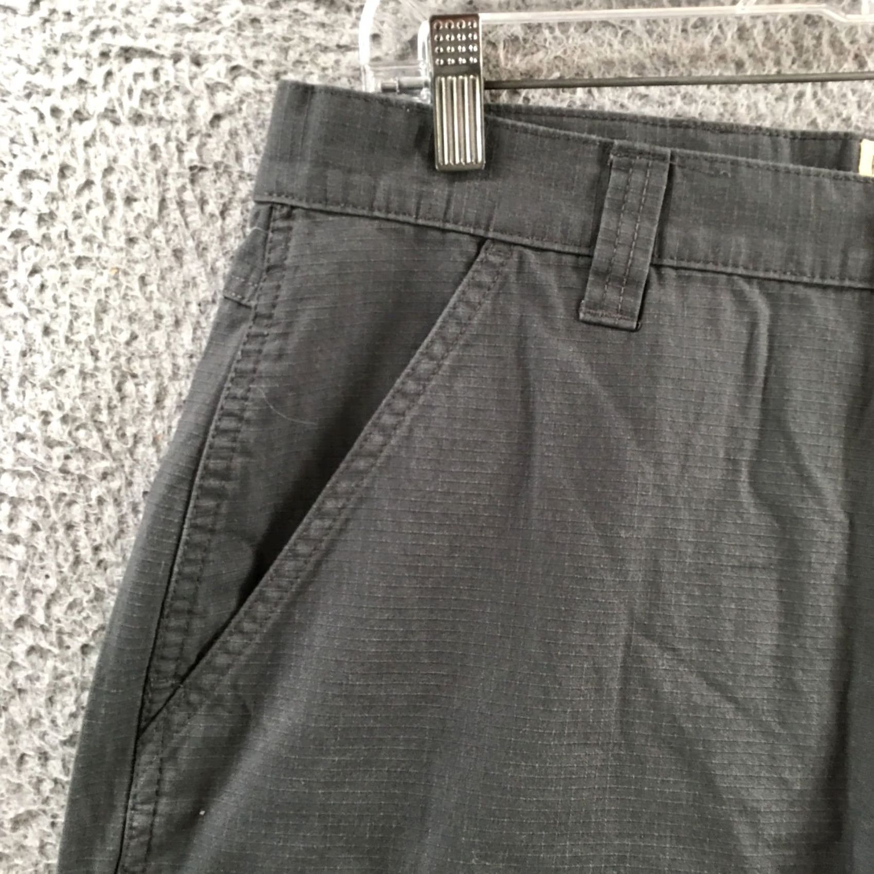 Vintage Red Head Brand Co. Cargo Shorts Mens 36 Gray Cotton Button Front Zip Fly Pockets Size US 36 / EU 52 - 2 Thumbnail