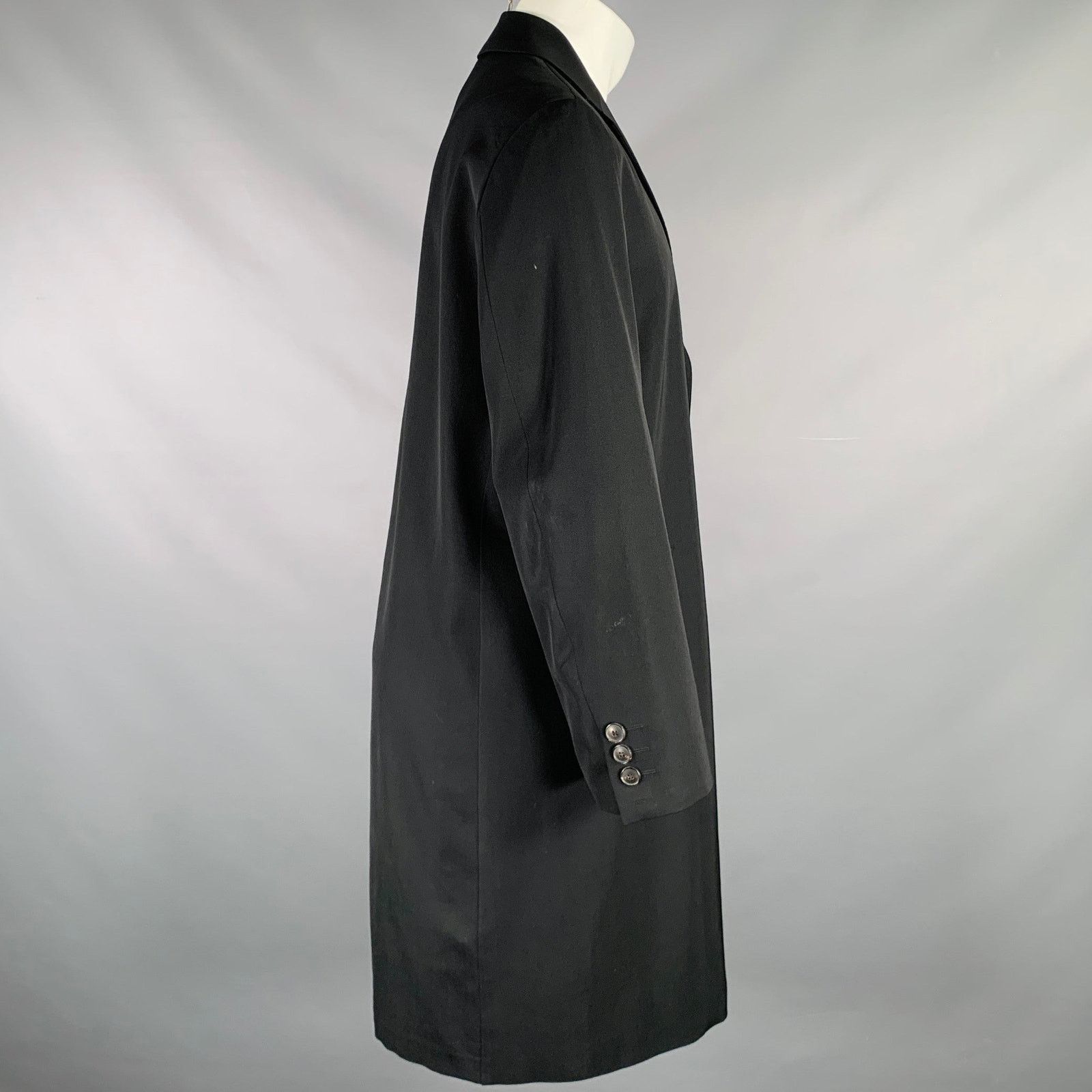 Hugo Boss HUGO BOSS Size 38 Black Virgin Wool Single Breasted Coat Size US S / EU 44-46 / 1 - 2 Thumbnail
