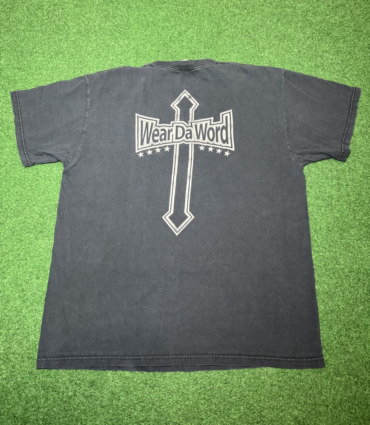 Fruit Of The Loom Jesus Never Tapped Out Tapout Y2K Grunge Large MMA T Shirt Size US L / EU 52-54 / 3 - 4 Thumbnail