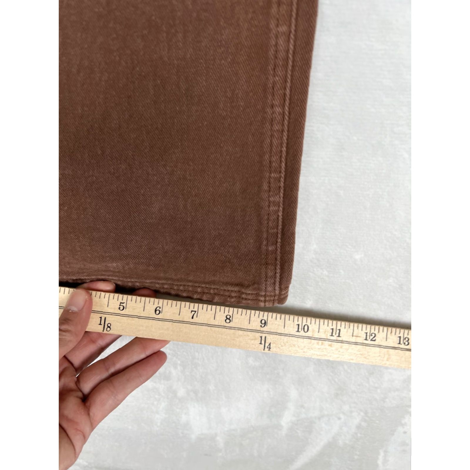Pacsun PacSun Jeans Womens 22 Ultra High Rise Flare Carpenter Brown Denim Cargo Jeans Women Size 40" / US 18 - 4 Thumbnail