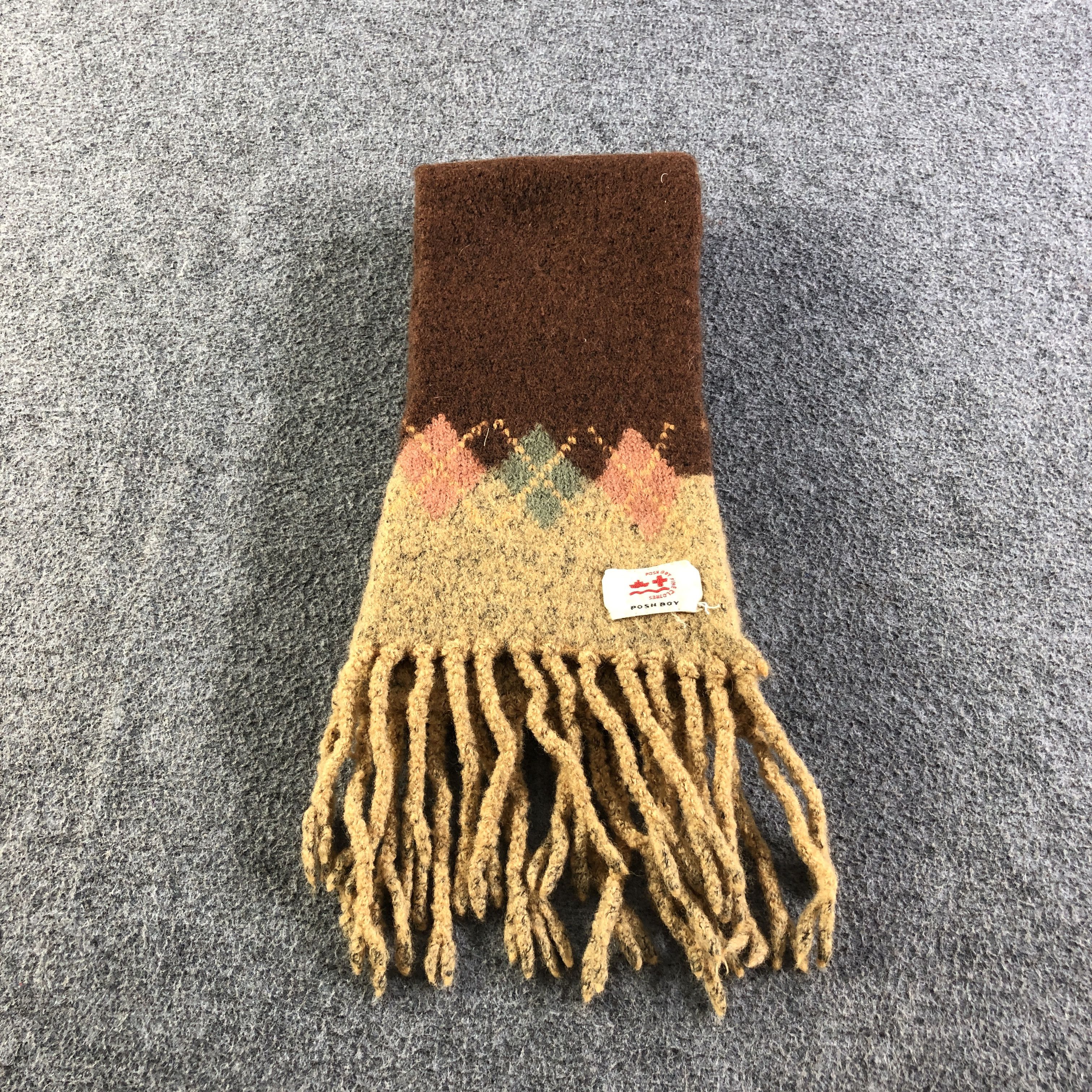 Vintage Posh Boy Wool Scarf Muffler Neckwear V2723 Size ONE SIZE - 3 Thumbnail