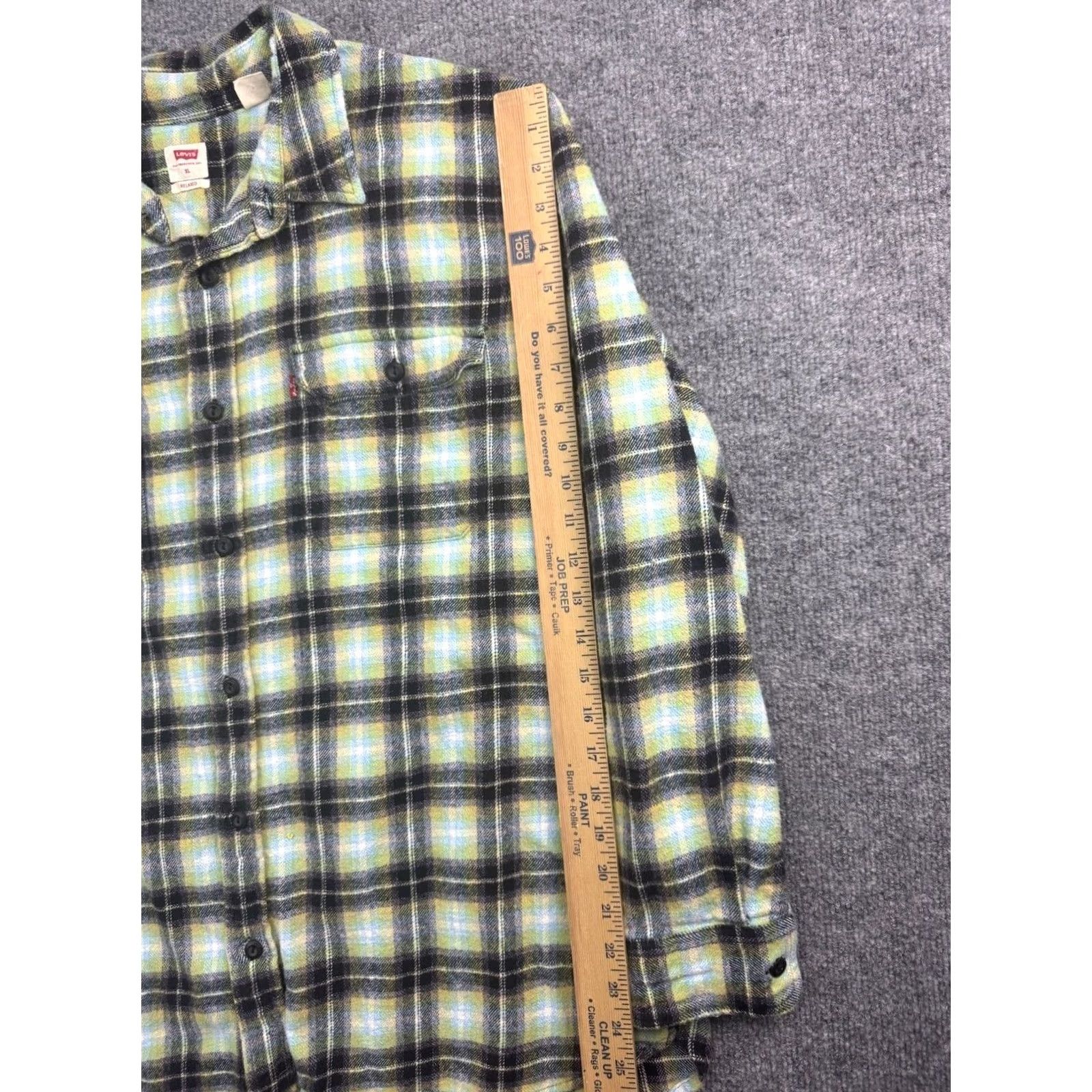 Levi's Levi's Flannel Shirt Men XL Plaid Relaxed Fit Long Sleeve Button Up Casual Size US XL / EU 56 / 4 - 6 Thumbnail