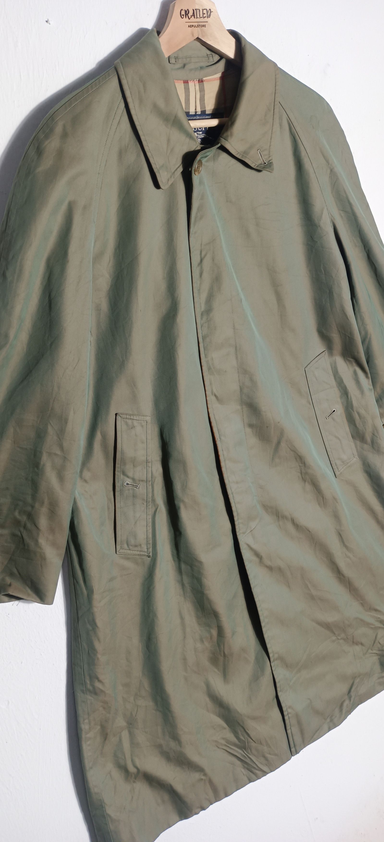 Burberry Vintage 90s💥Burberry Nova Check Trench Coat Size US M / EU 48-50 / 2 - 7 Thumbnail