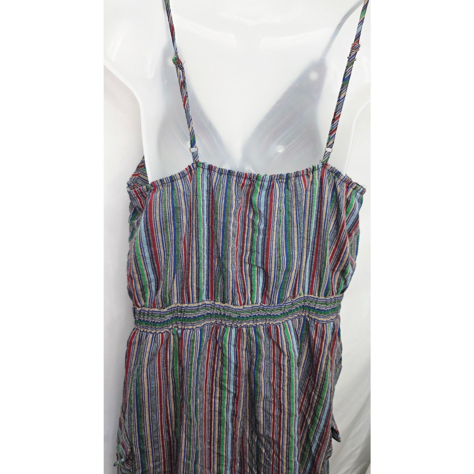 Other Wild Fable Striped Boho Romper Festival Summer Cottagecore Size L / US 10 / IT 46 - 13 Thumbnail
