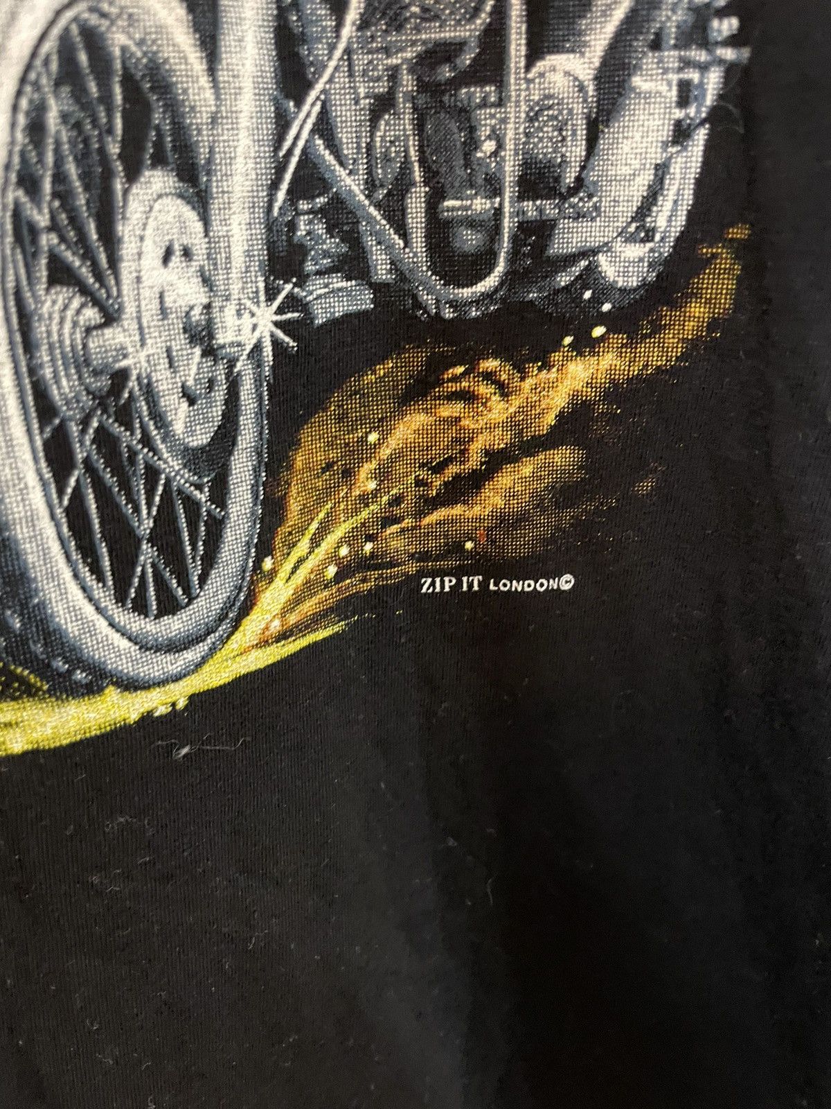 Harley Davidson Vintage hell rider wolf biker tshirt Size US XL / EU 56 / 4 - 3 Thumbnail