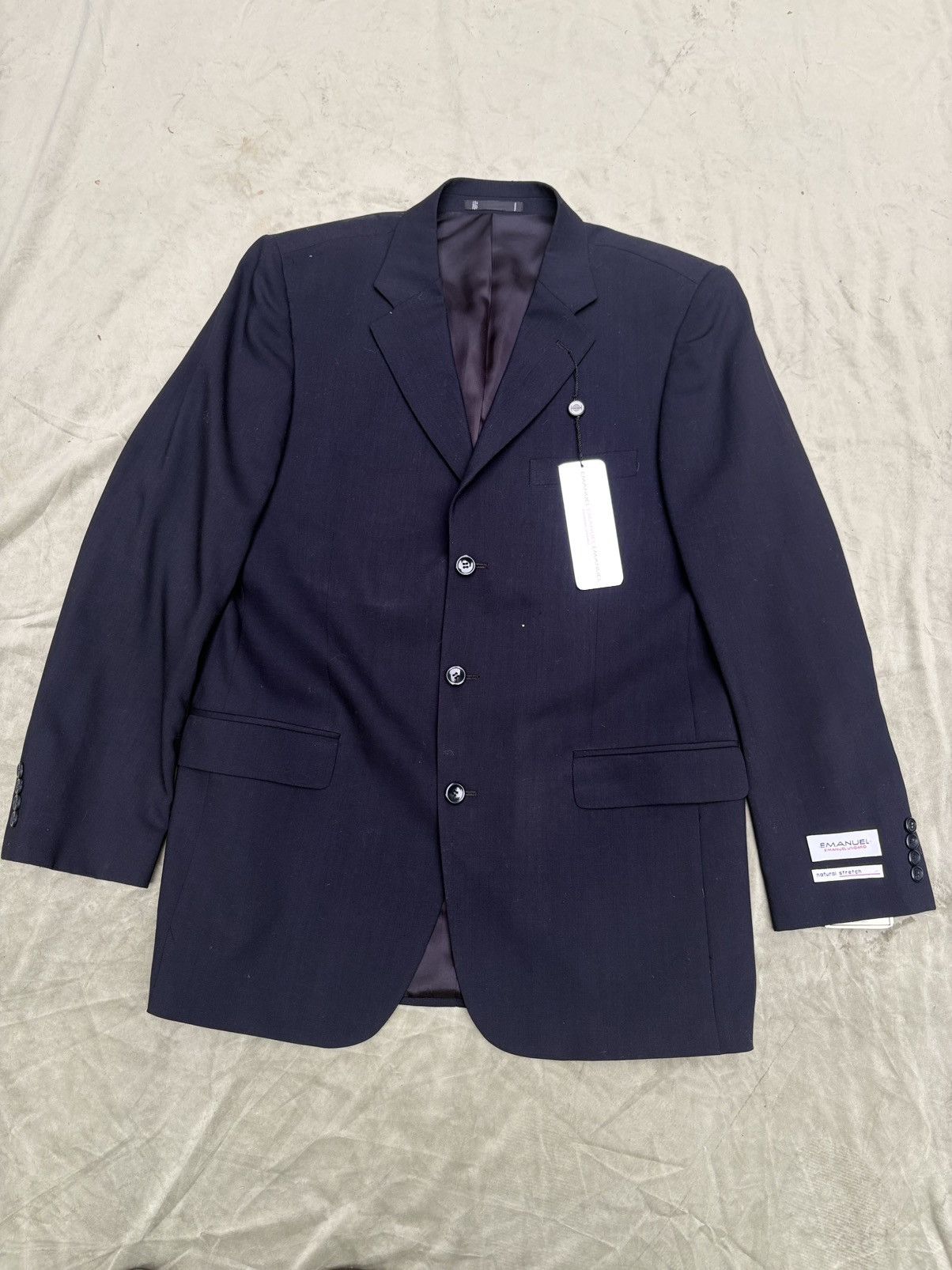 Emanuel Ungaro Emanuel by Emanuel Ungaro Navy 3-Button Wool Blazer Size 42 Size 42S - 1 Thumbnail