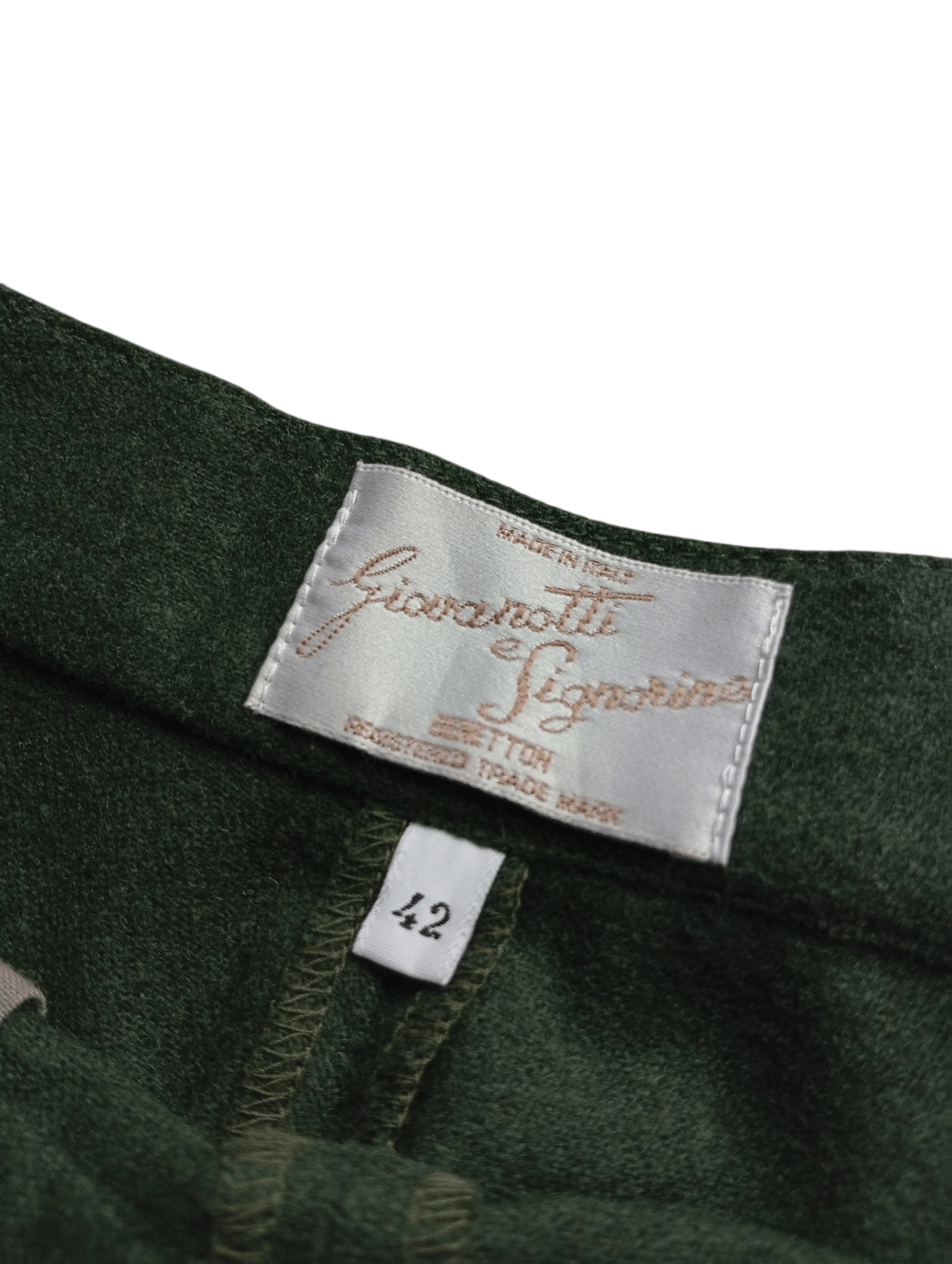 Vintage Giovanotti e Signorine wool trouser pants Size 27" / US 4 / IT 40 - 3 Thumbnail