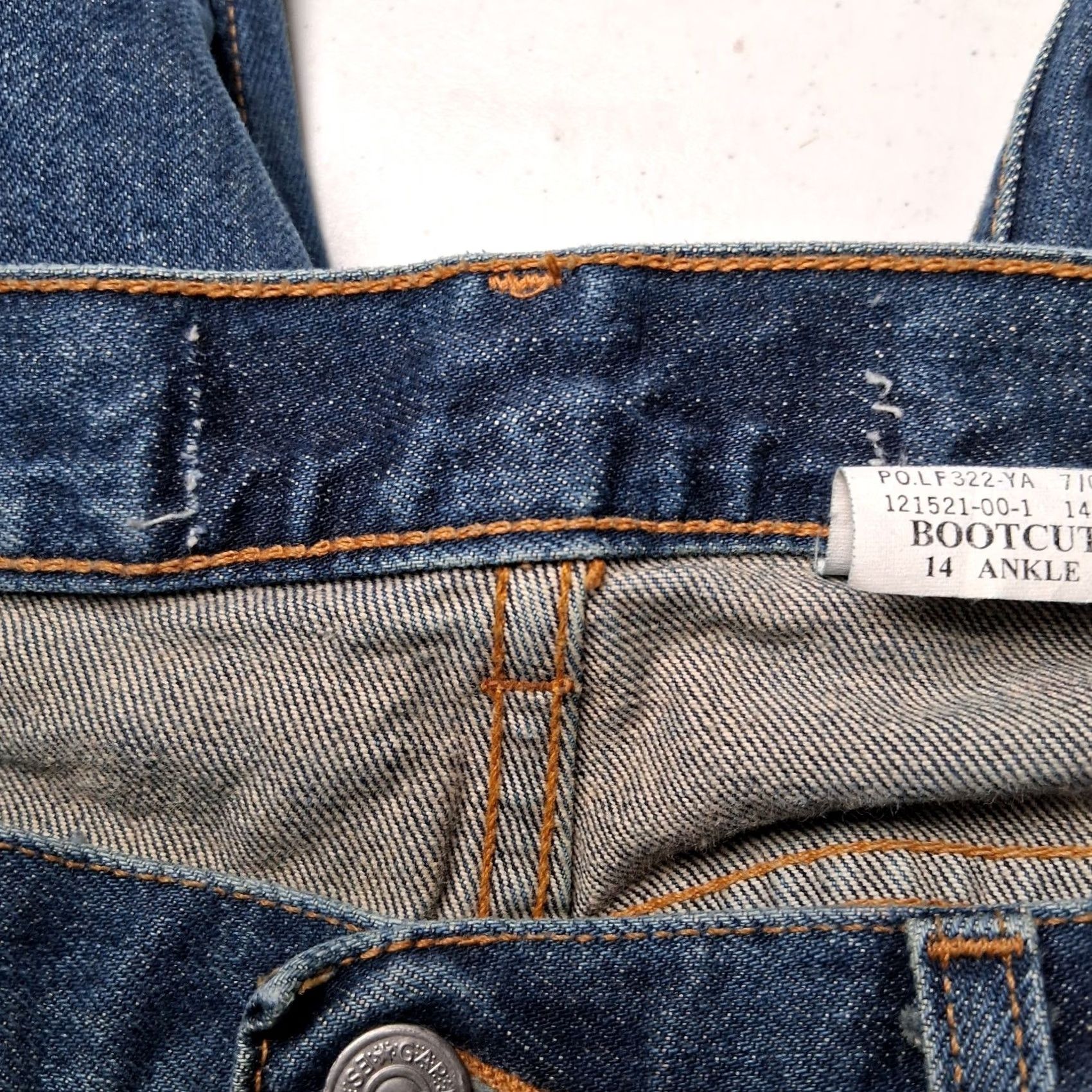 Gap VINTAGE Gap Jeans Women 14 Bootcut Ankle Button Fly Blue Denim READ Casual 5-Pocket 28Inseam Modern Y2K Style Womens Size 36" / US 14 / IT 50 - 5 Thumbnail