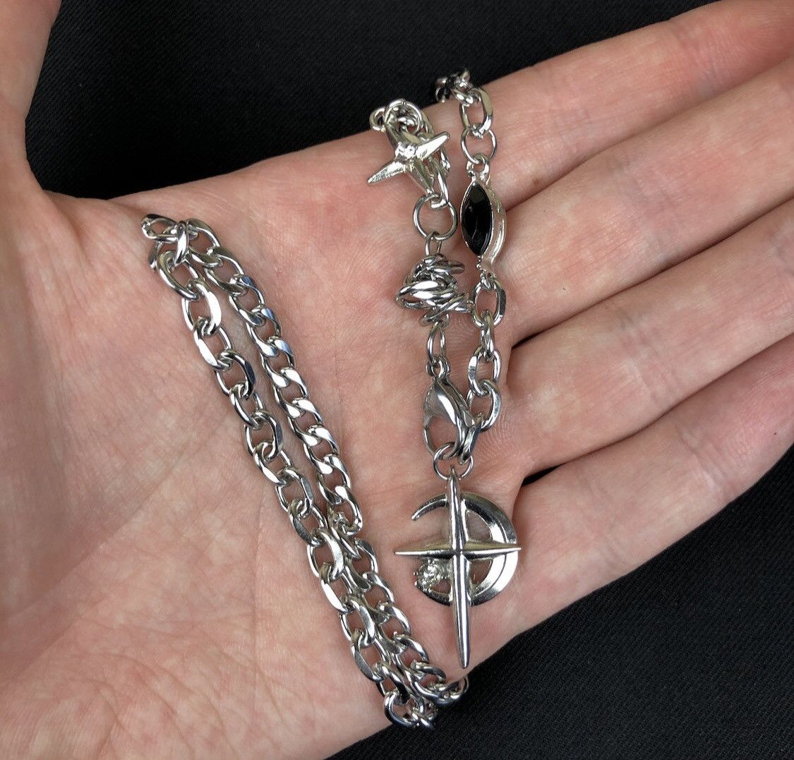 Jewelry Cross Moon Chain Necklace Size ONE SIZE - 1 Thumbnail