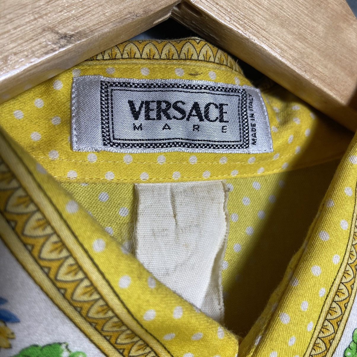 Versace × Vintage Vintage 90s Versace Mare Polka Dot Shirt Size US XL / EU 56 / 4 - 6 Thumbnail