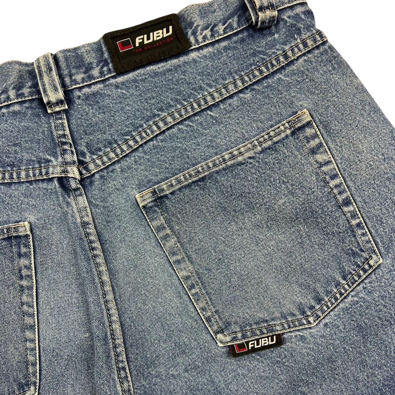 Fubu Vintage Fubu Denim Shorts / Jorts - Waist: 42” Size US 42 / EU 58 - 4 Thumbnail