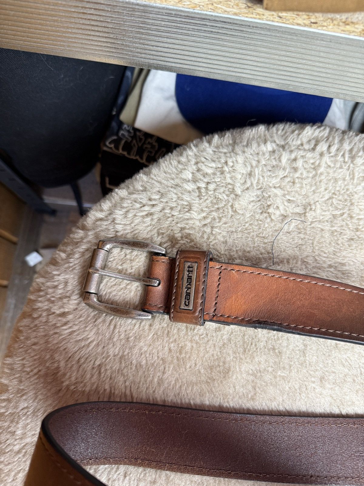 Carhartt Carhartt Leather Belt Black Size ONE SIZE - 4 Thumbnail