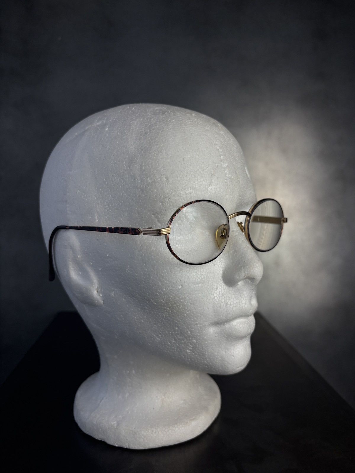 Valentino × Vintage 1980s Vintage Valentino Frames Eyeglasses V395 Oval Rounded Size ONE SIZE - 4 Thumbnail