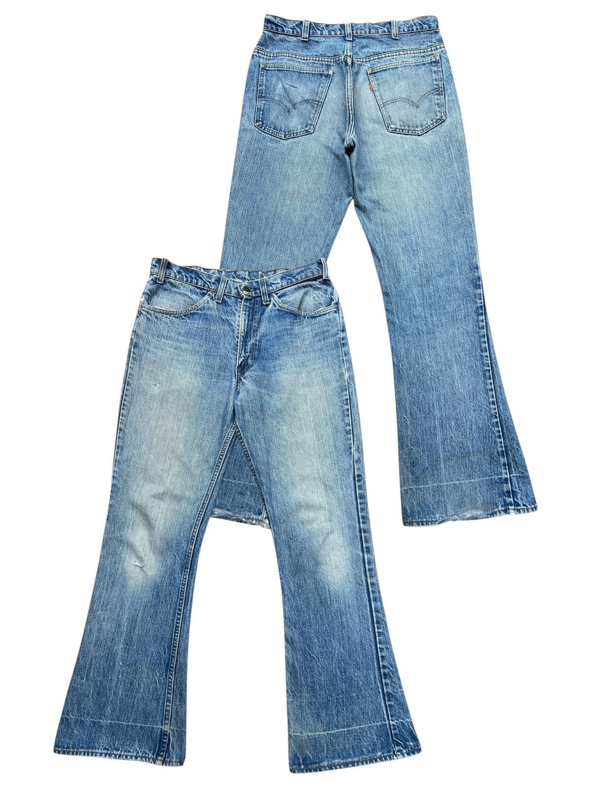 Levi's Vintage 60s Levis 646 Bootcut Distressed Denim Jeans 32x31 Size US 32 / EU 48 - 1 Thumbnail