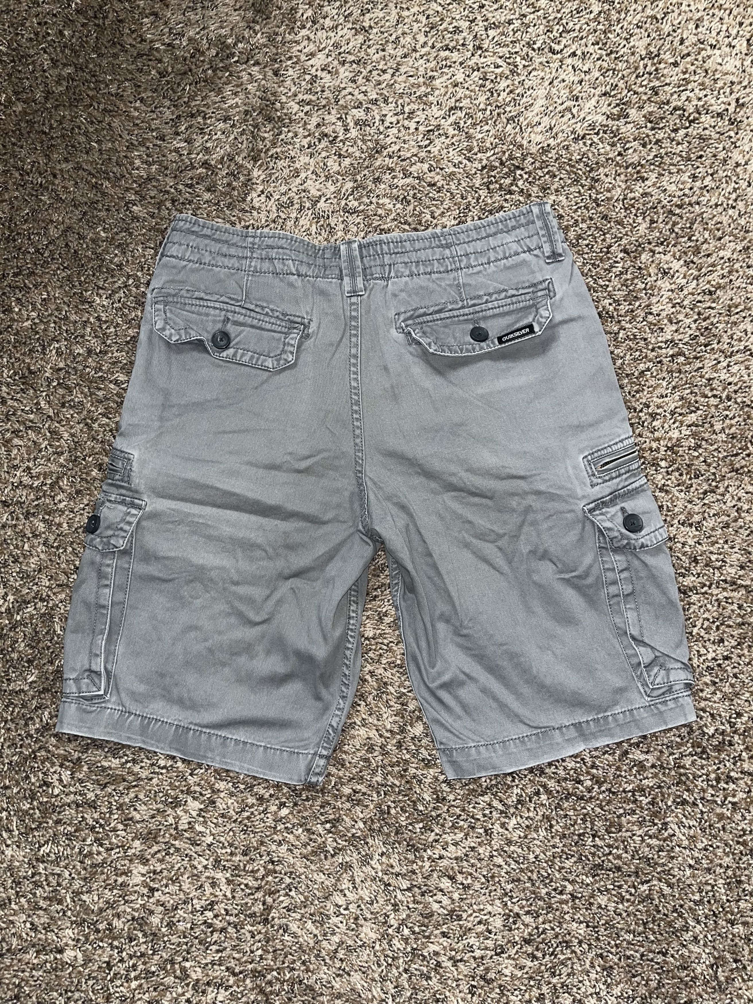 Quiksilver Y2K Quiksilver Baggy Gray Cargo Shorts Size US 32 / EU 48 - 2 Thumbnail