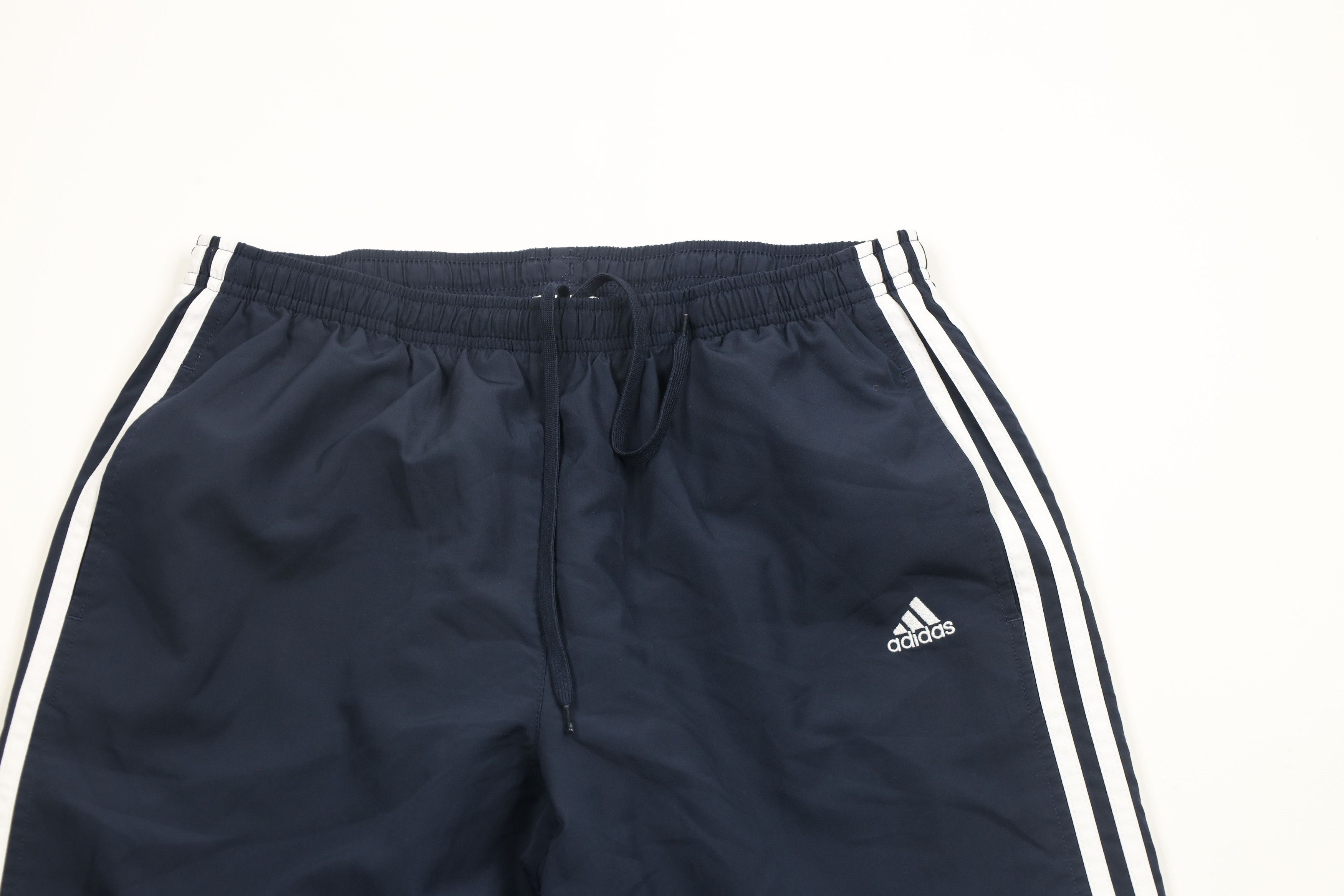 Adidas × Vintage Vintage Adidas Striped Lined Wide Leg Windbreaker Pants Size 30" / US 8 / IT 44 - 2 Thumbnail