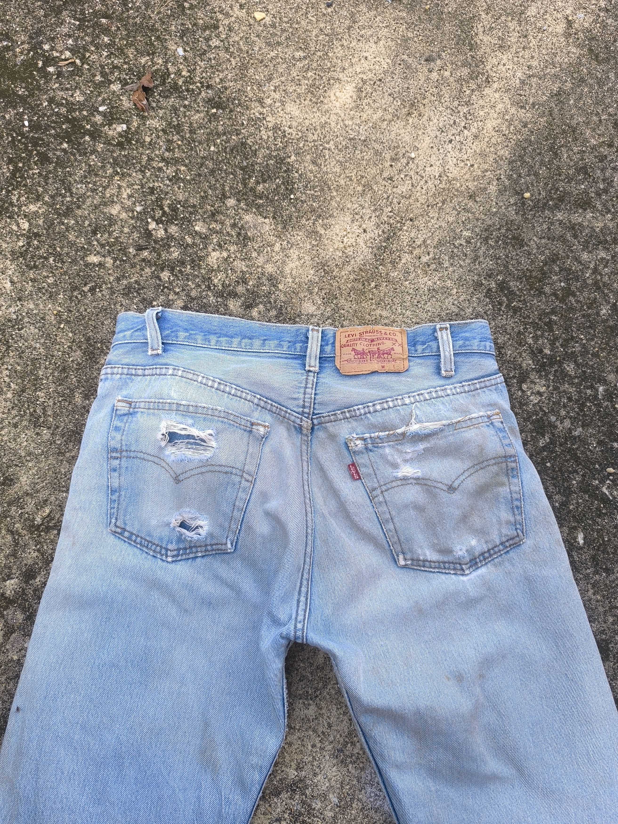 Levi's × Vintage 90s VINTAGE LEVIS 501 made in USA Size US 32 / EU 48 - 9 Thumbnail