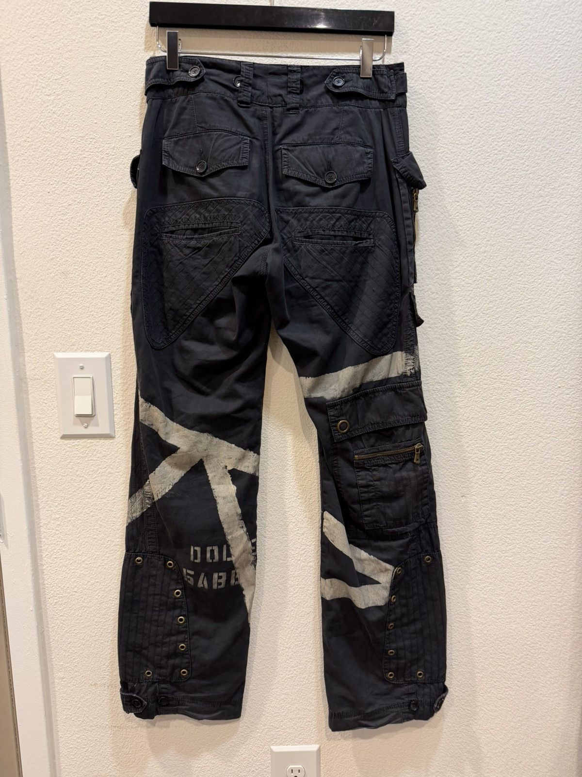 Dolce & Gabbana SS04 Reinforced Painted Cargo Utility Pants 44 Size US 30 / EU 46 - 4 Thumbnail