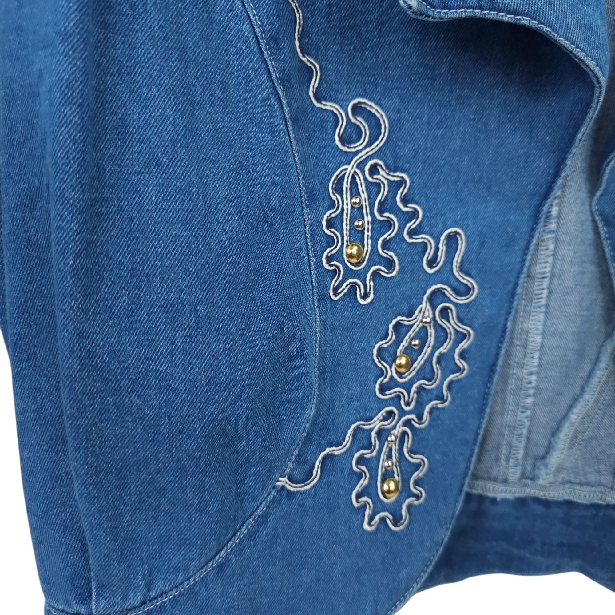Other Pado Denim Western Jacket Womens S Vintage Embellished Open Size S / US 4 / IT 40 - 11 Thumbnail