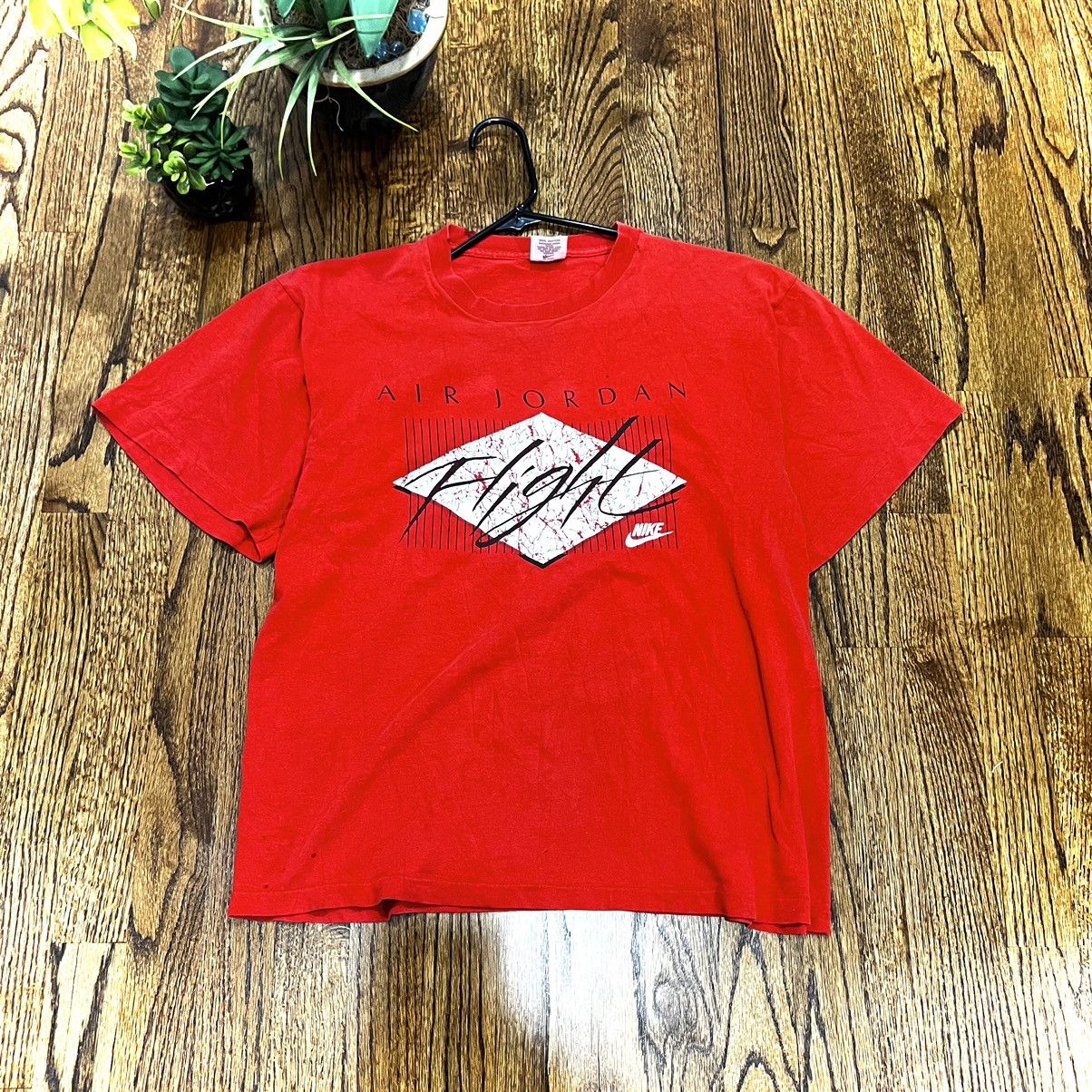Nike × Vintage 1990 NIKE AIR JORDAN FLIGHT TEE Size US M / EU 48-50 / 2 - 1 Thumbnail