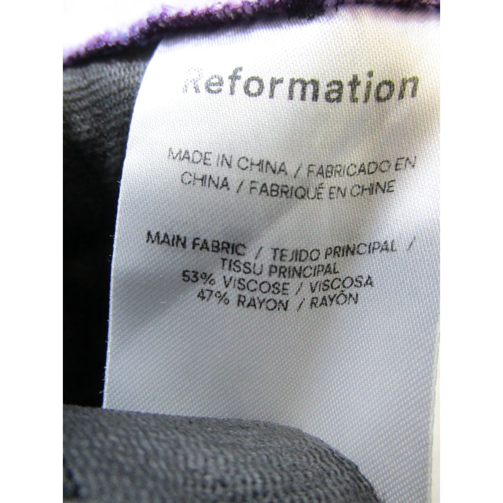 Reformation VINTAGE Reformation Tank Top Womens Medium Purple Floral Sleeveless Casual Summer Spring Women Size M / US 6-8 / IT 42-44 - 4 Thumbnail