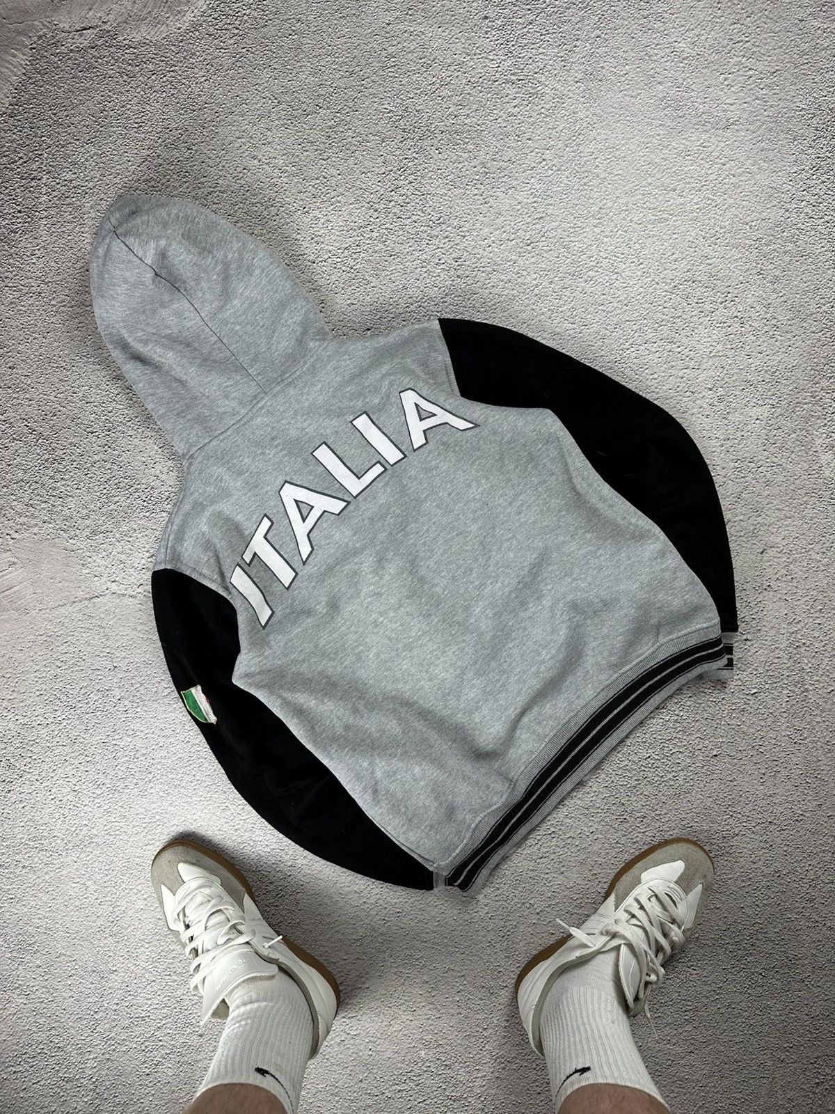 Japanese Brand Italia Full Zip Hoodie Y2K Soccer Jersey Blockcore Style Size US M / EU 48-50 / 2 - 2 Thumbnail