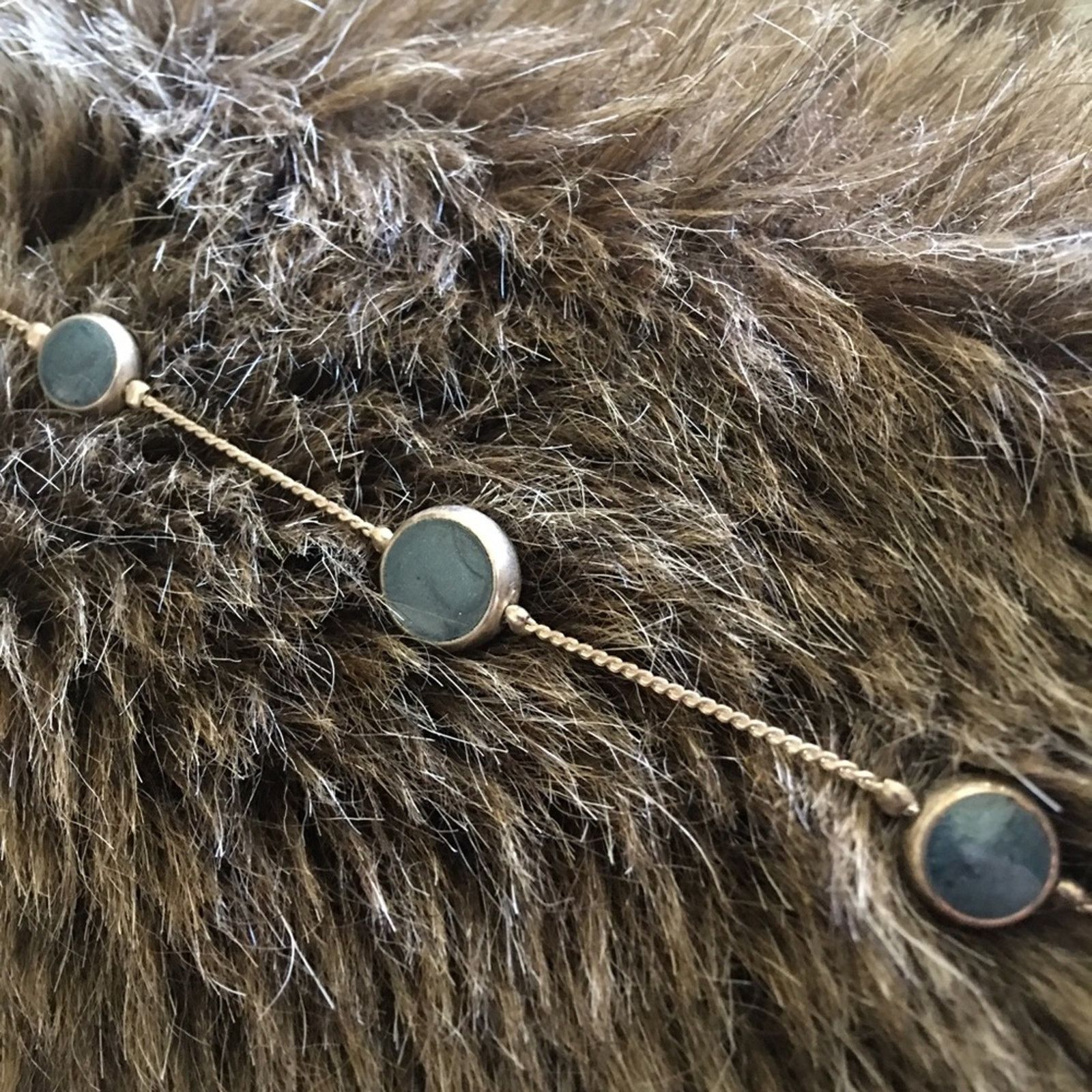 Vintage Vintage silver tone chain blue enamel bracelet Size ONE SIZE - 2 Thumbnail