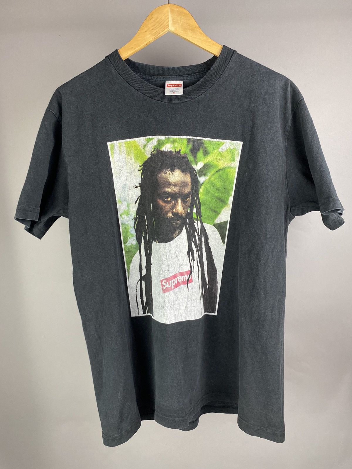 Supreme Buju Banton Photo Tee FW19 Black – Rare Supreme Buju Banton Tee Black L