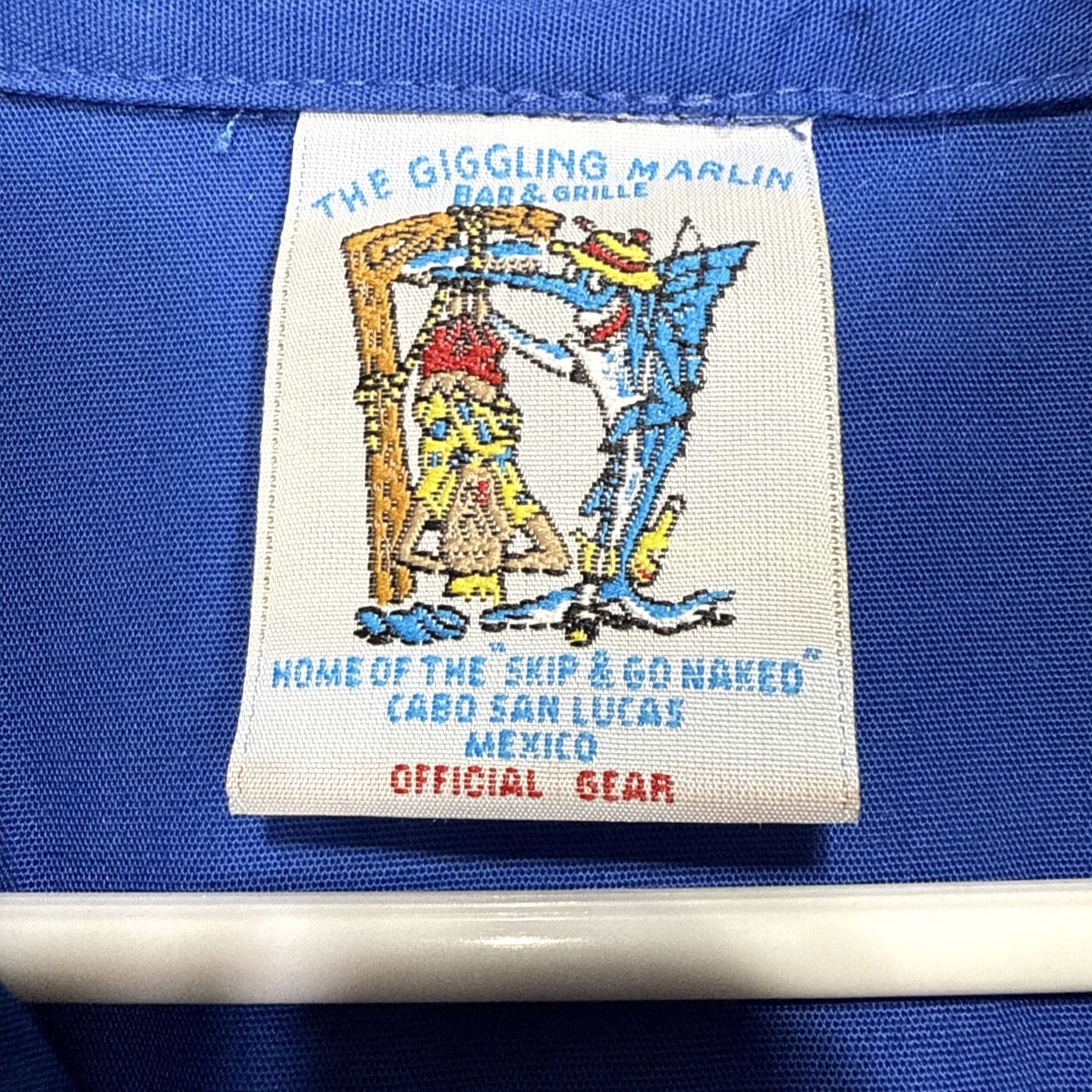 Vintage VINTAGE Hawaiian Shirt 3XL THE GIGGLING MARLIN Bar & Grille 90s Y2K Graphic Shirt Mens Blue Size US XXL / EU 58 / 5 - 5 Thumbnail