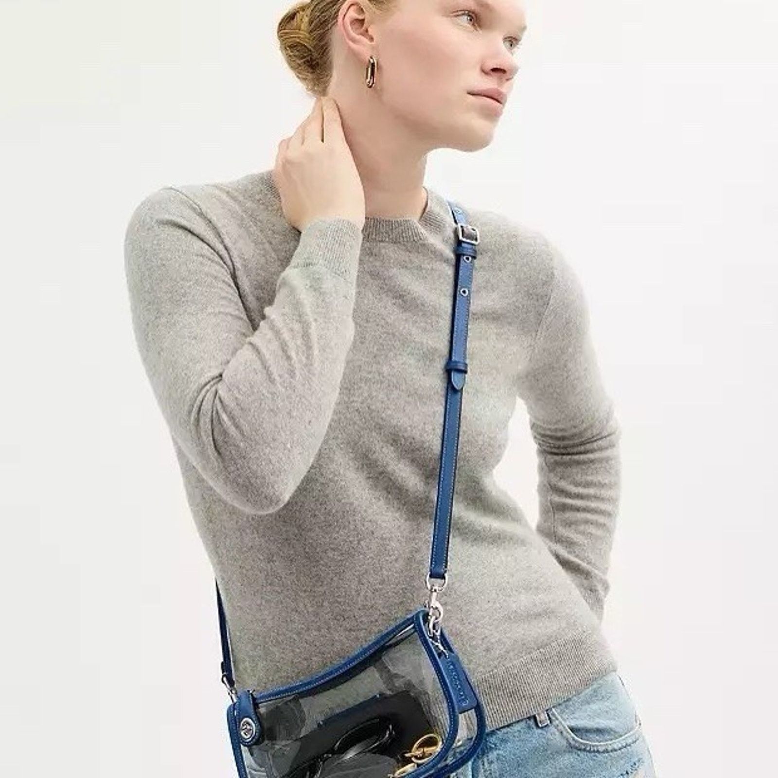 Coach NWT Coach Stadium Swinger Bag Clear Dust Bag CBH13 True Blue Size ONE SIZE - 3 Thumbnail