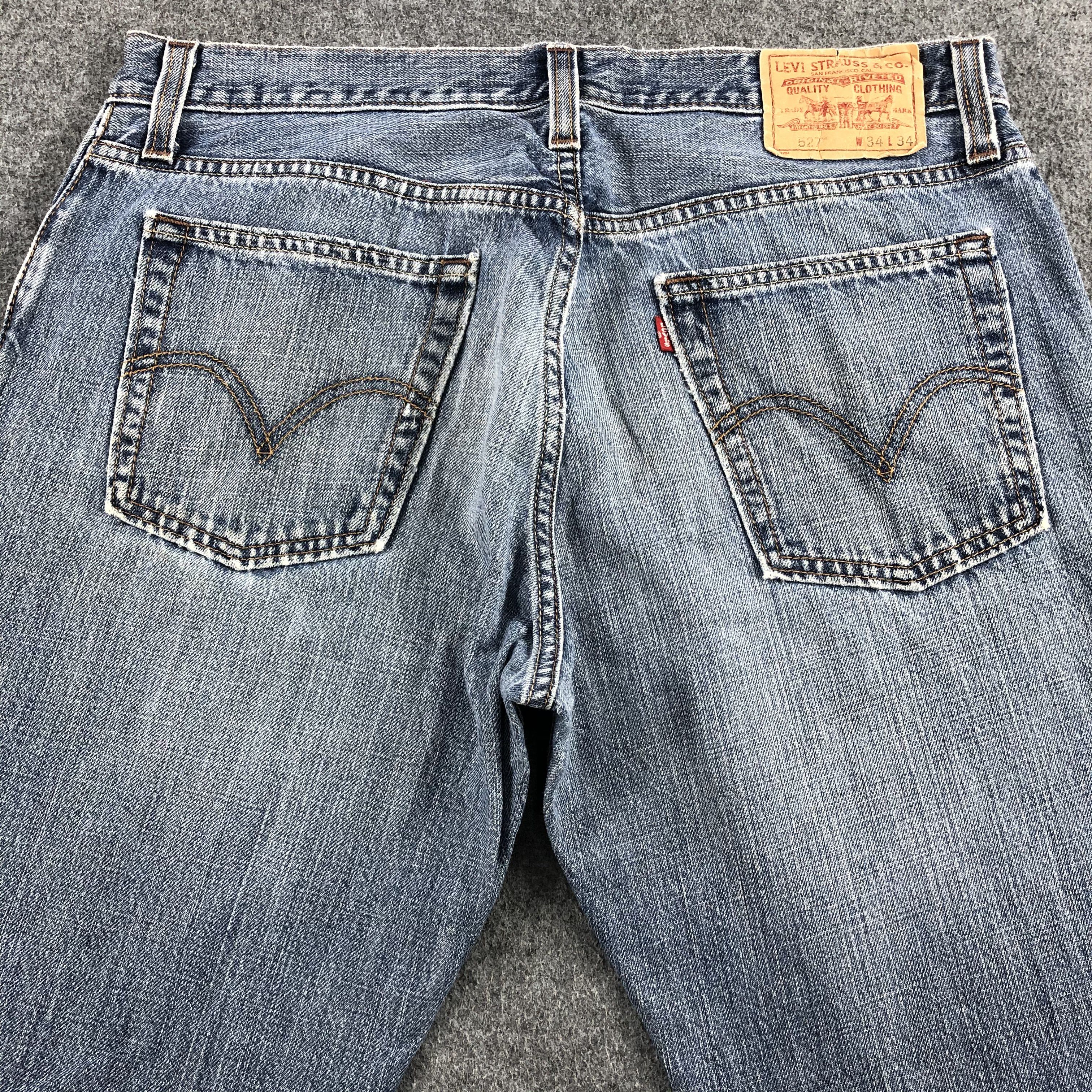 Levi's Vintage Blue Wash Levis 527 Jeans-J1679 Size US 34 / EU 50 - 4 Thumbnail