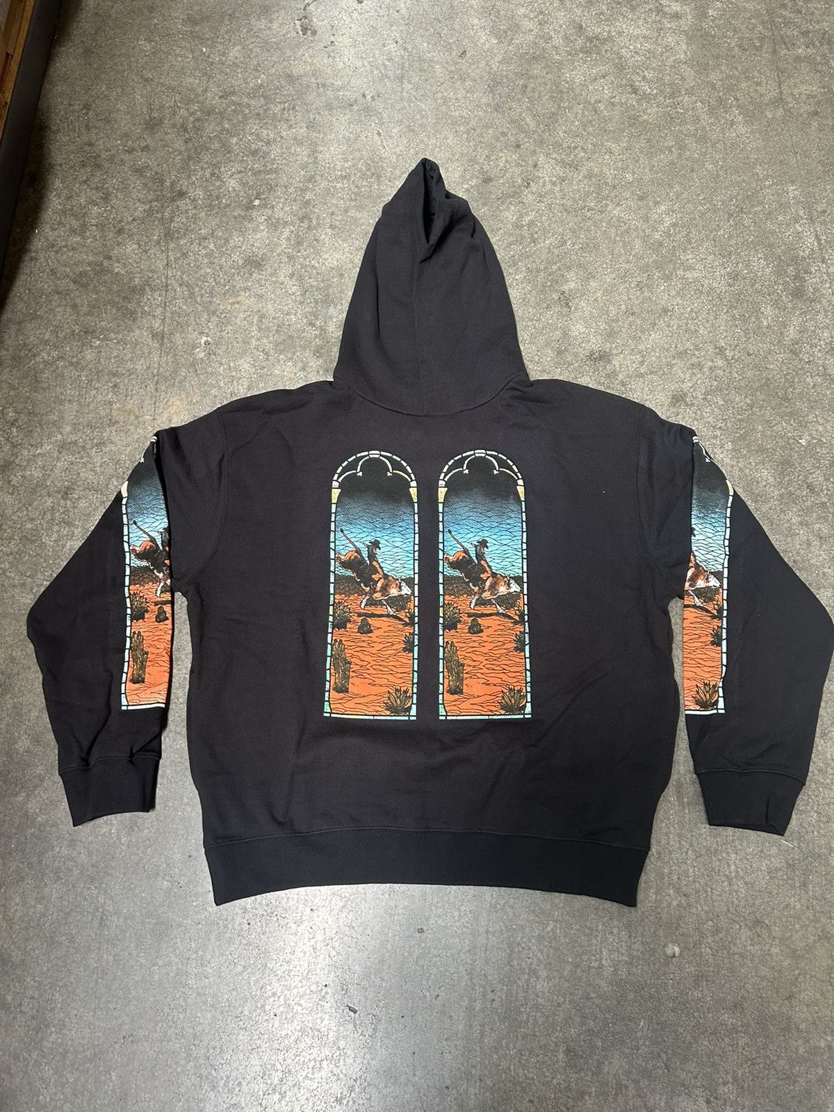 Who Decides War x Est Gee Stained Glass Hoodie