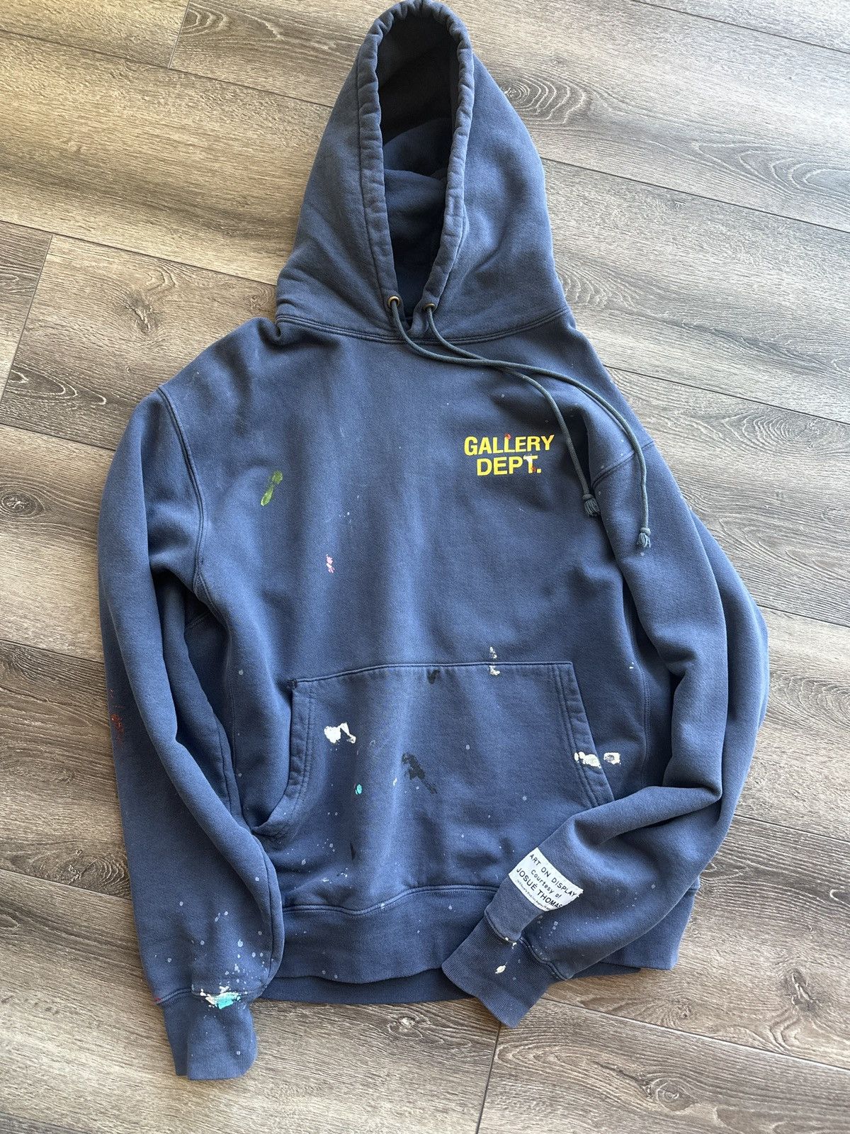 Gallery Dept. Gallery Dept Navy Paint Hoodie | Grailed