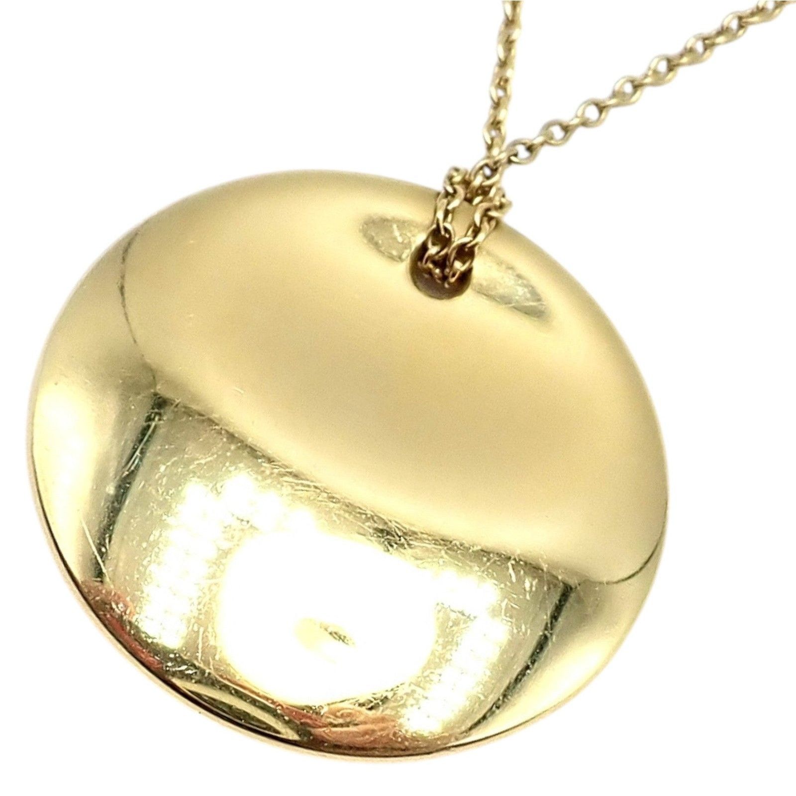 Tiffany & Co. Tiffany & Co Peretti 18k Yellow Gold Disc Pendant Necklace Size ONE SIZE - 6 Thumbnail