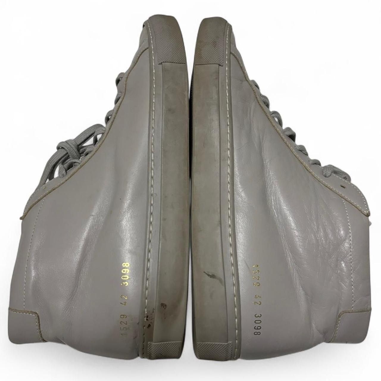 Common Projects × Designer Common Projects Achilles Mid Light Grey Leather Shoes - 42 Size US 9 / EU 42 - 4 Thumbnail