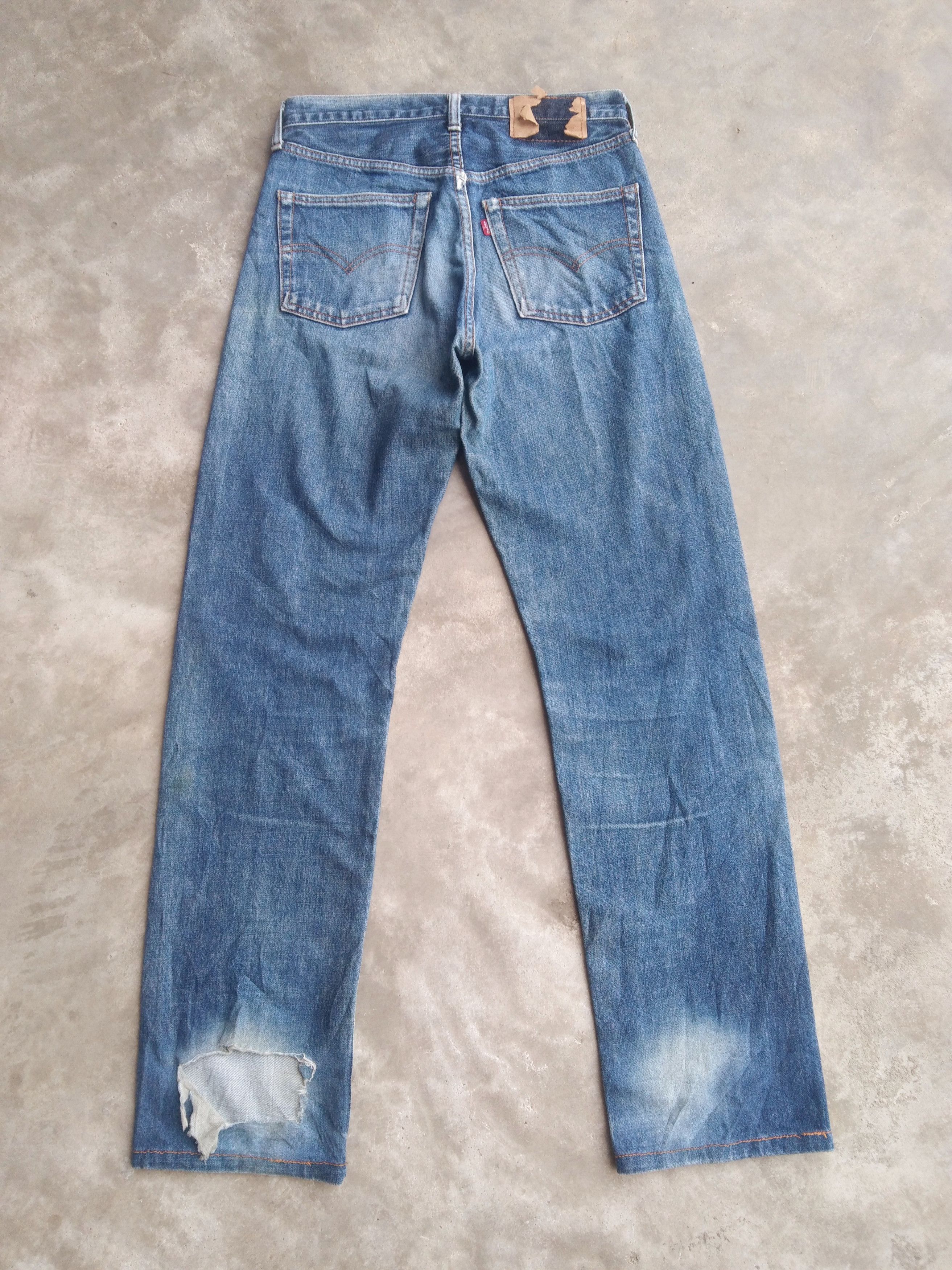 Levi's Vintage LVC 502 XX Levi's Big E Japan Selvedge Redline Jeans Size US 29 - 2 Thumbnail