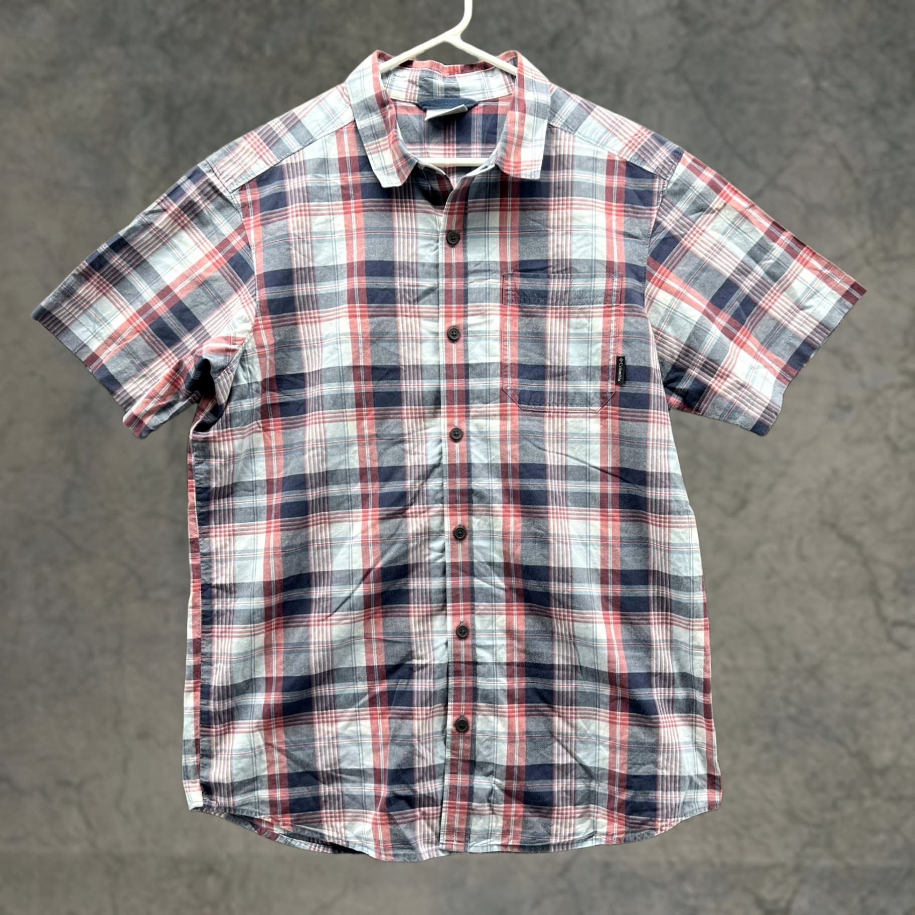 Vintage VINTAGE Columbia Shirt Men Medium Adult Blue Plaid Button-Up Short Sleeve Casual Size US M / EU 48-50 / 2 - 1 Thumbnail