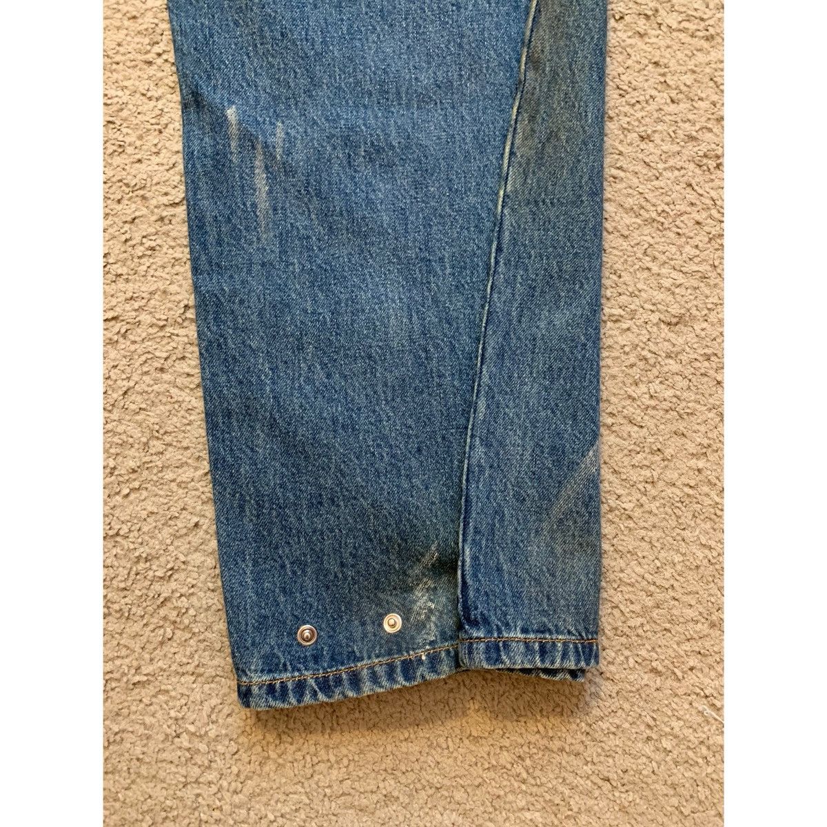 Helmut Lang HELMUT LANG CROPPED PAINT SPLATTER WIDE LEG JEANS Size US 34 / EU 50 - 6 Thumbnail