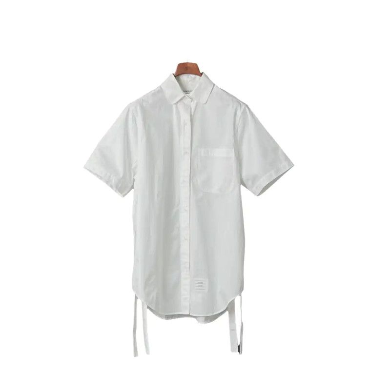 Thom Browne White Short Sleeve Shirt 0089
