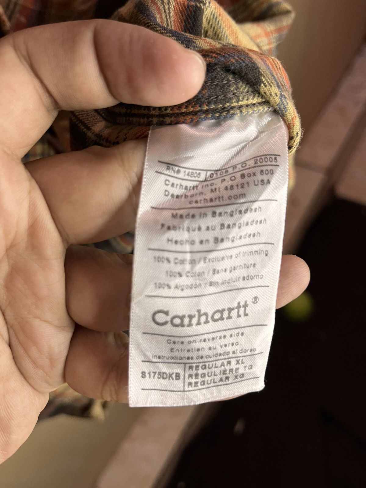 Carhartt Carhartt S175 Heavyweight Flannel Work Shirt Size US XL / EU 56 / 4 - 4 Thumbnail