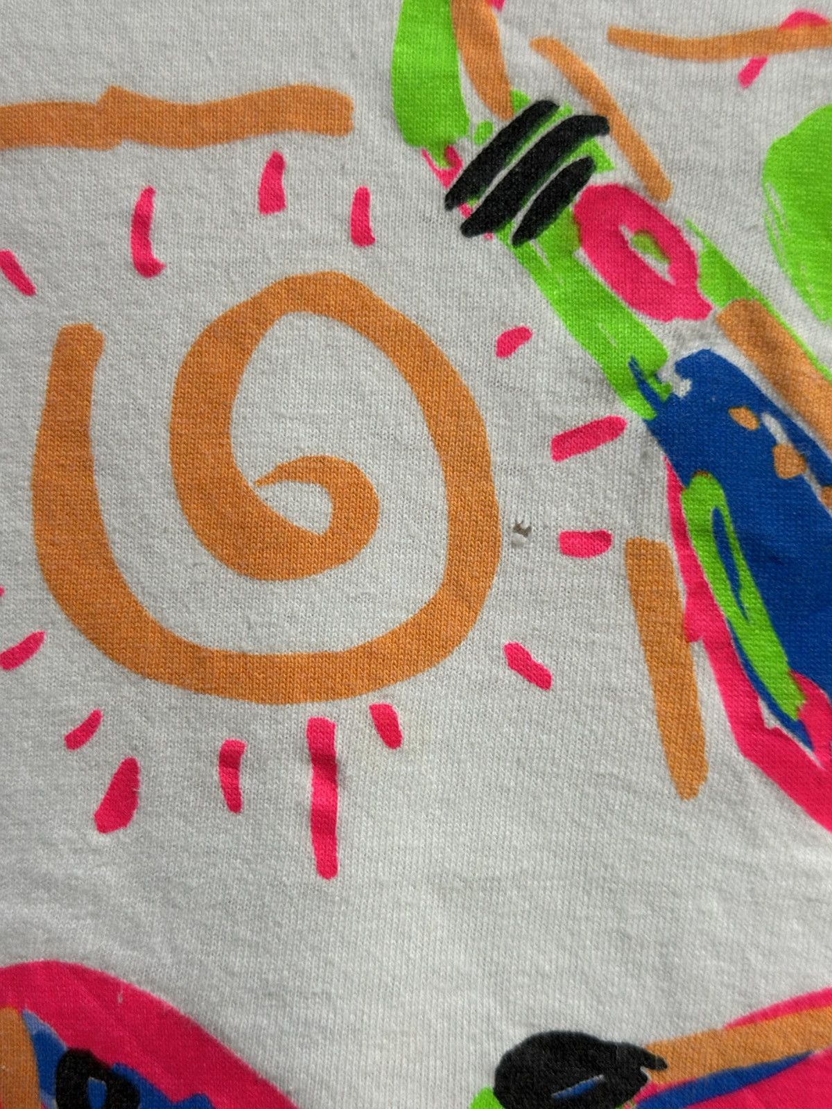 Fruit Of The Loom × Vintage Vintage Sharky’s By Jim Benton Faded Tee Size US XL / EU 56 / 4 - 4 Thumbnail